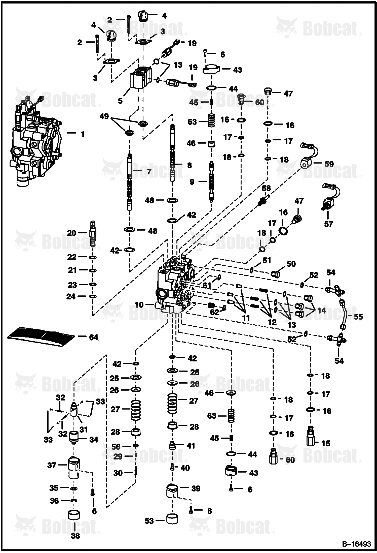 Hydraulic Control Valve (W/BICS Combo Valve) 512262999 & Below, 512451999 & Below