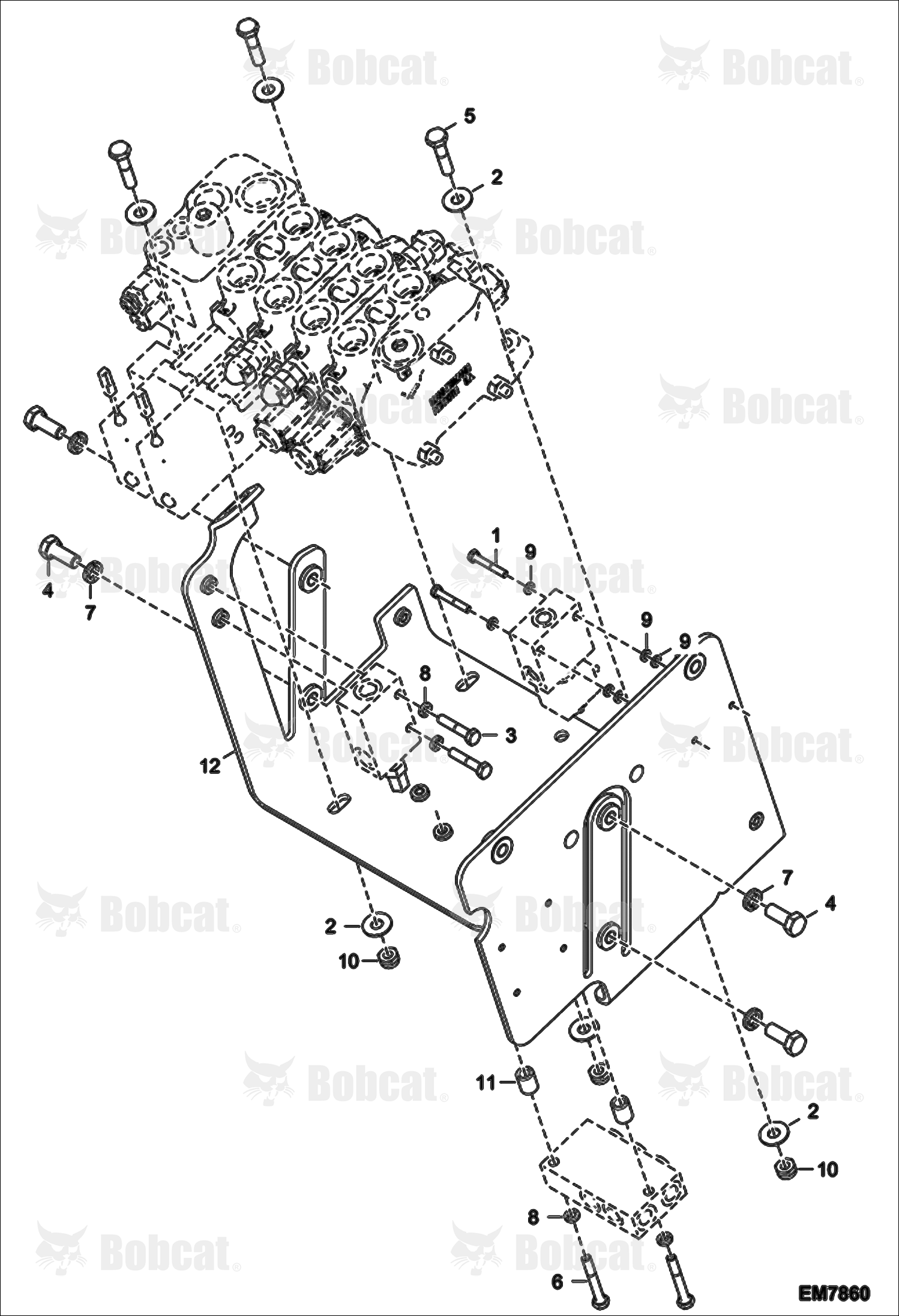 Hydraulic Control Valve Fixation
