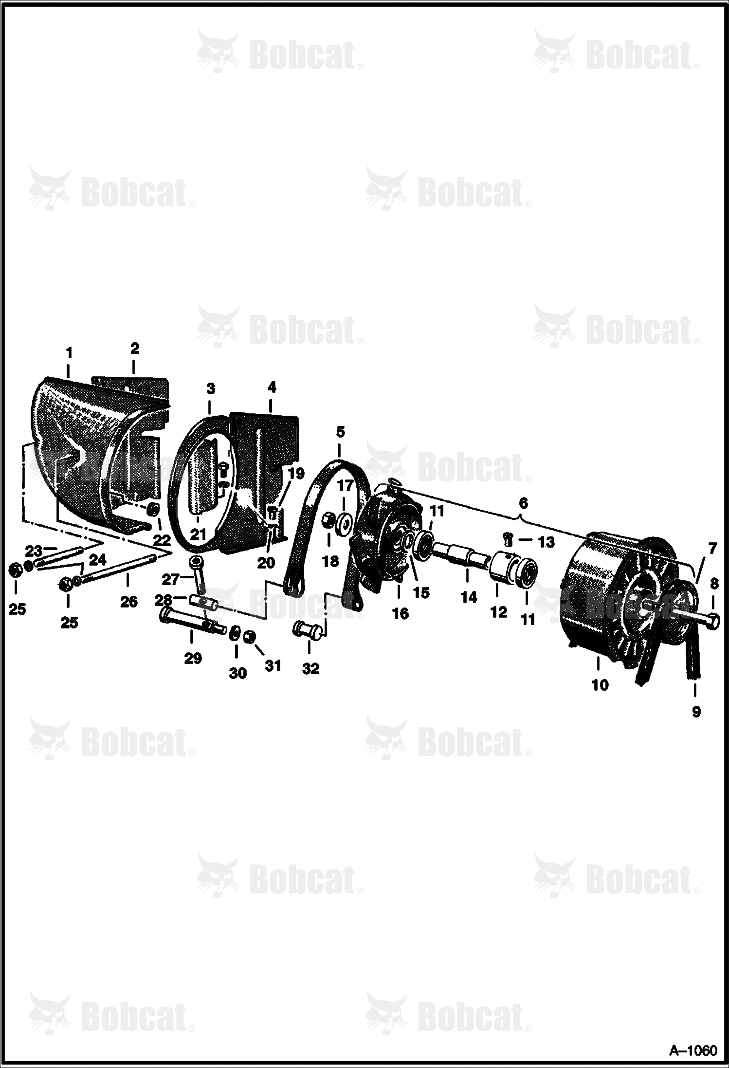 Air Blower & Air Shroud (F2L310 Deutz Diesel)