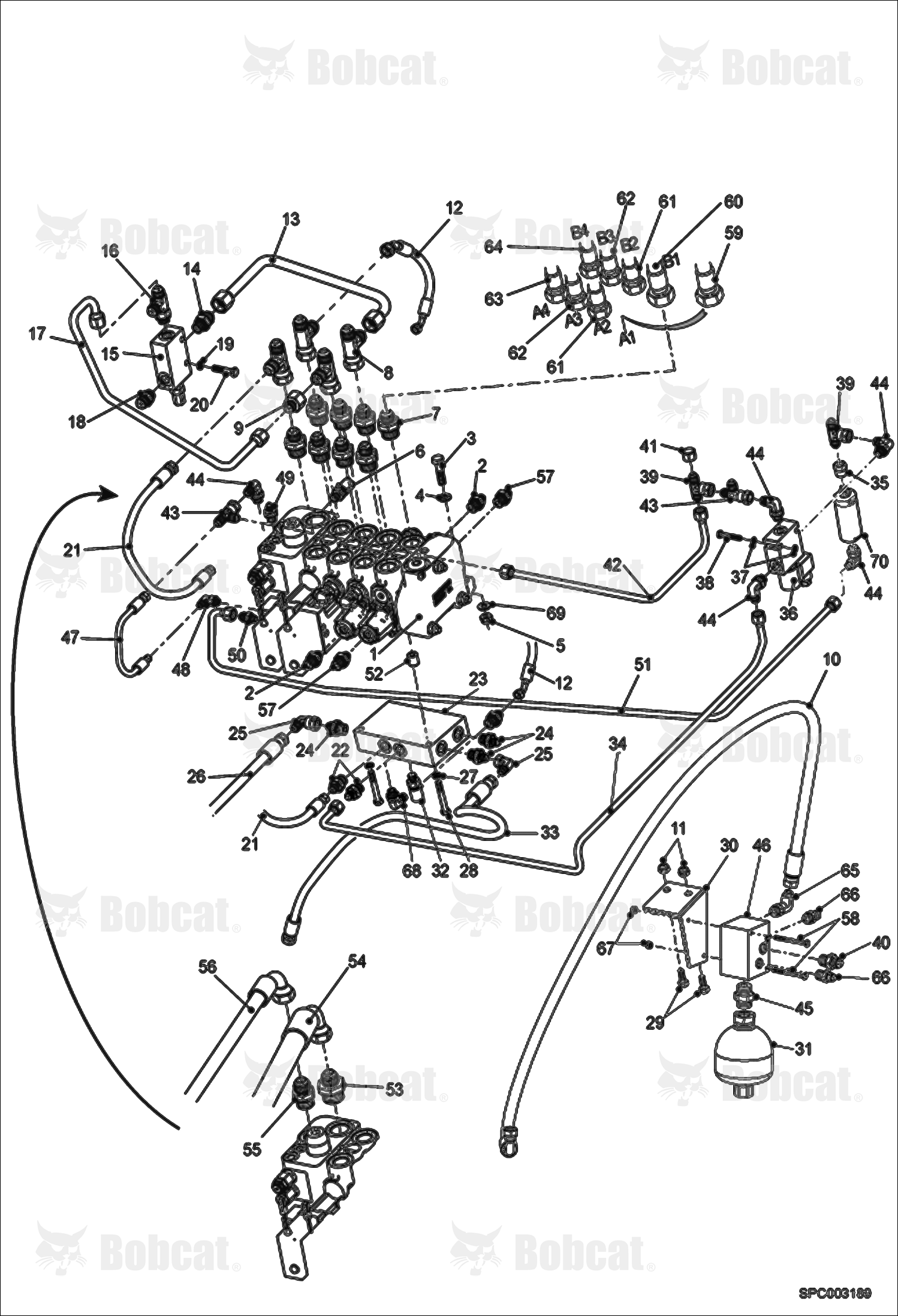 Hydraulic Control Valve Installation 367612073 & Above, 367712501 & Above