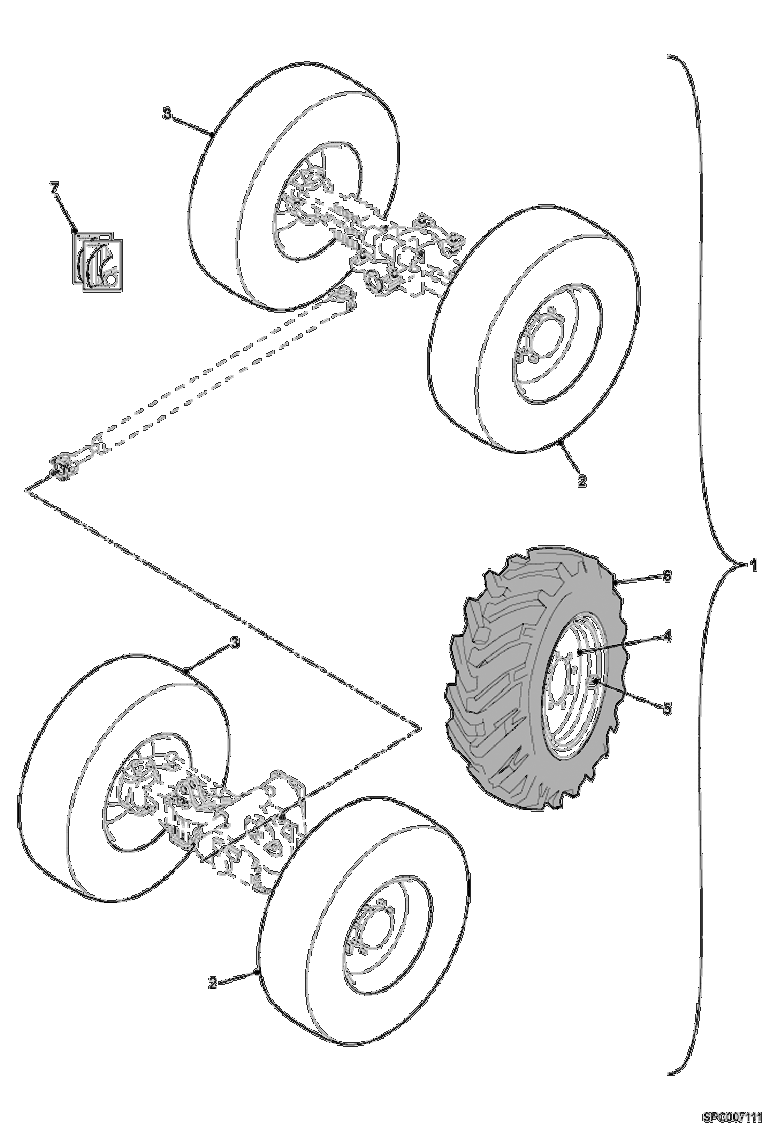 Titan 400/70-R20 Wheels