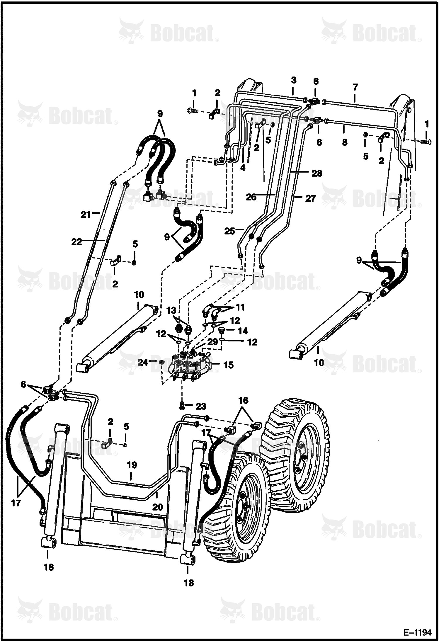 Lift & Tilt Cylinder Circuitry