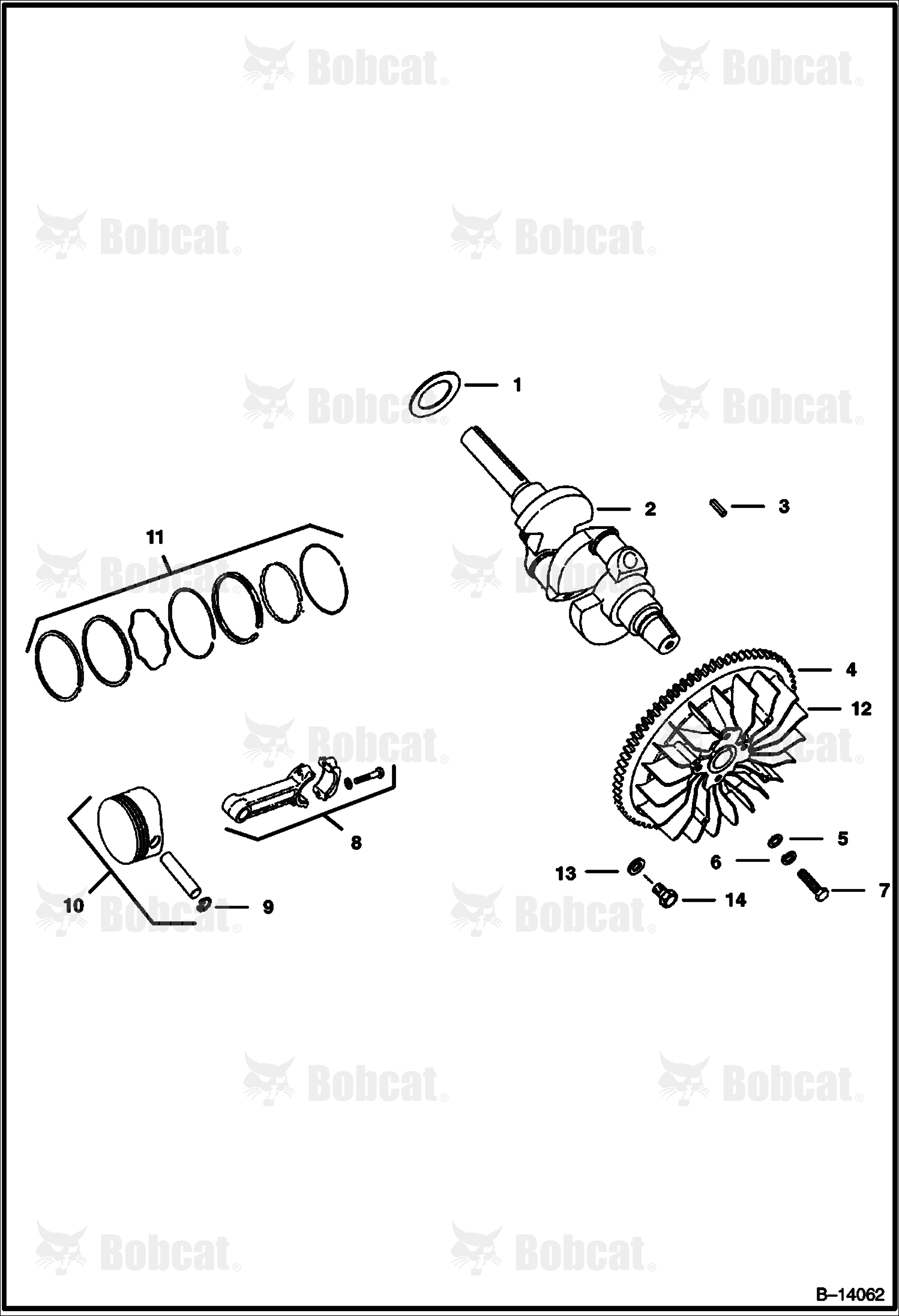 PISTONS, Crankshaft & Flywheel