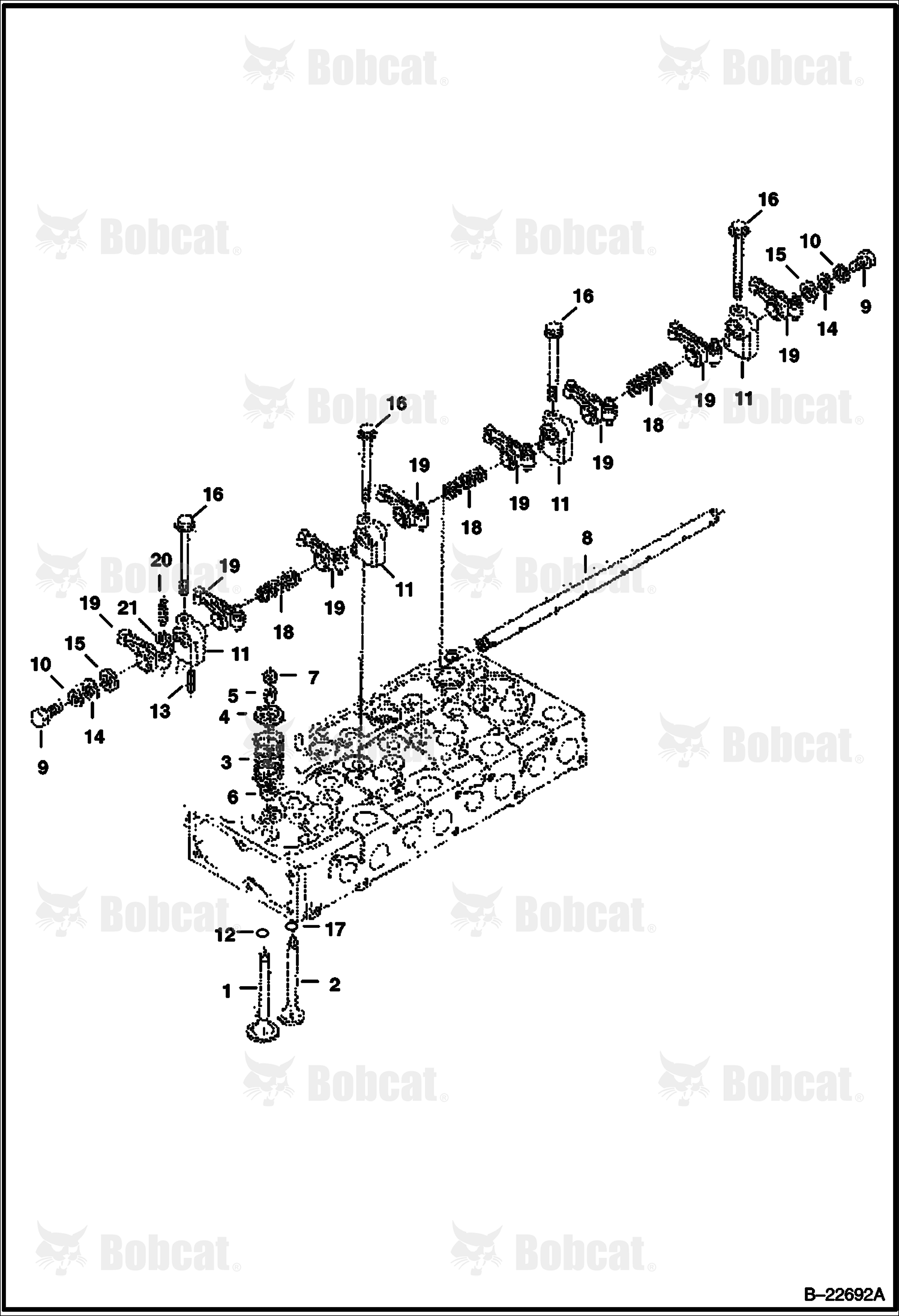 Valve Rocker Arm (Kubota - V2003TMDI - Tier II)