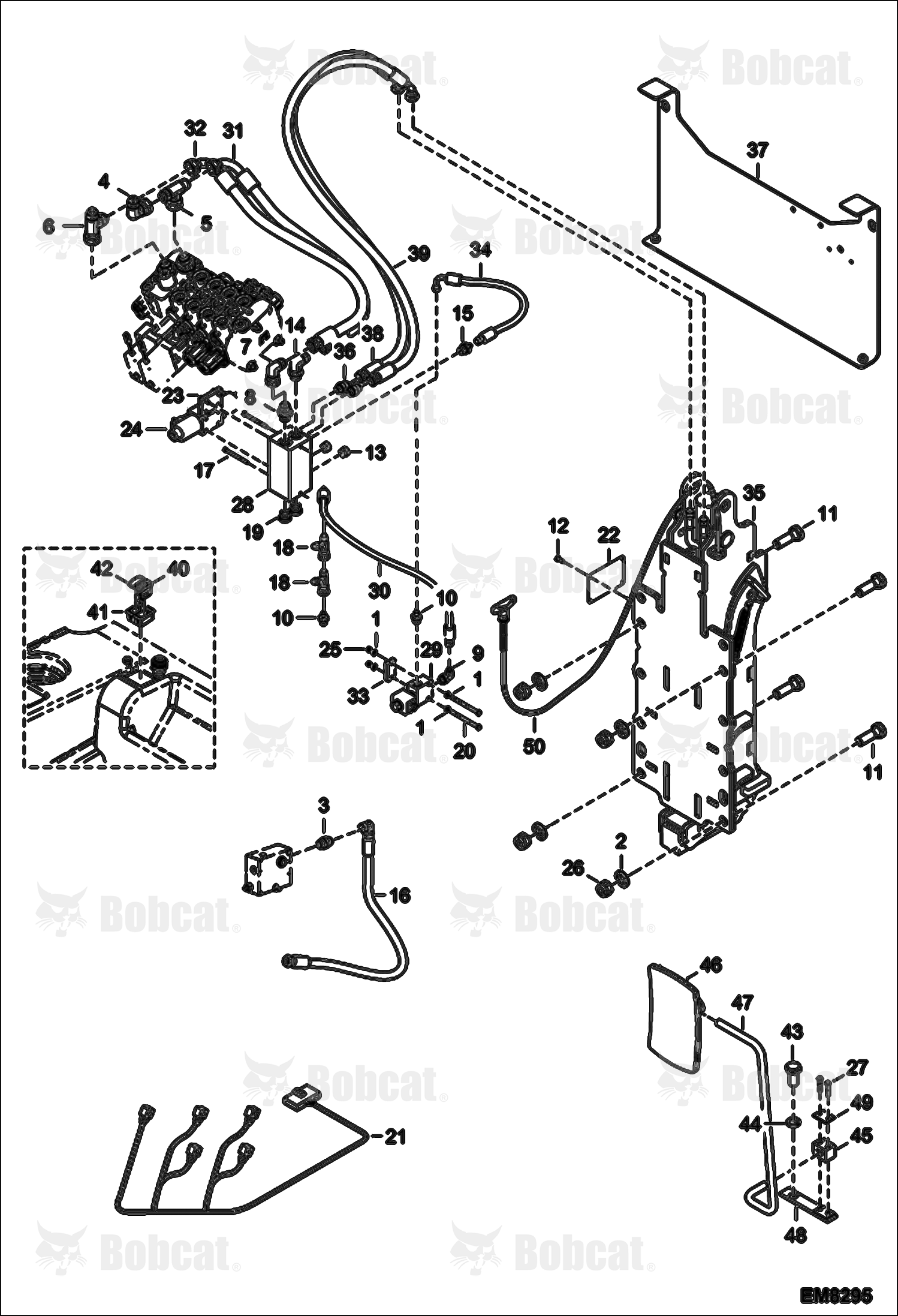 Rear Hydraulic Hook Installation  A8GJ15000 & Above, A8GV15000 & Above