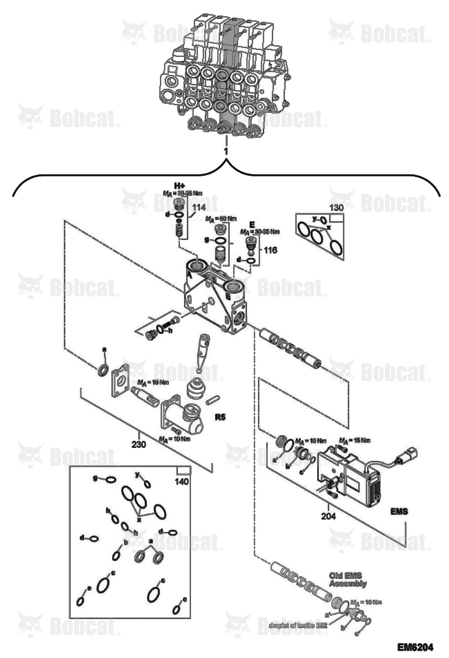Valve Section (Telescope)  & Below
