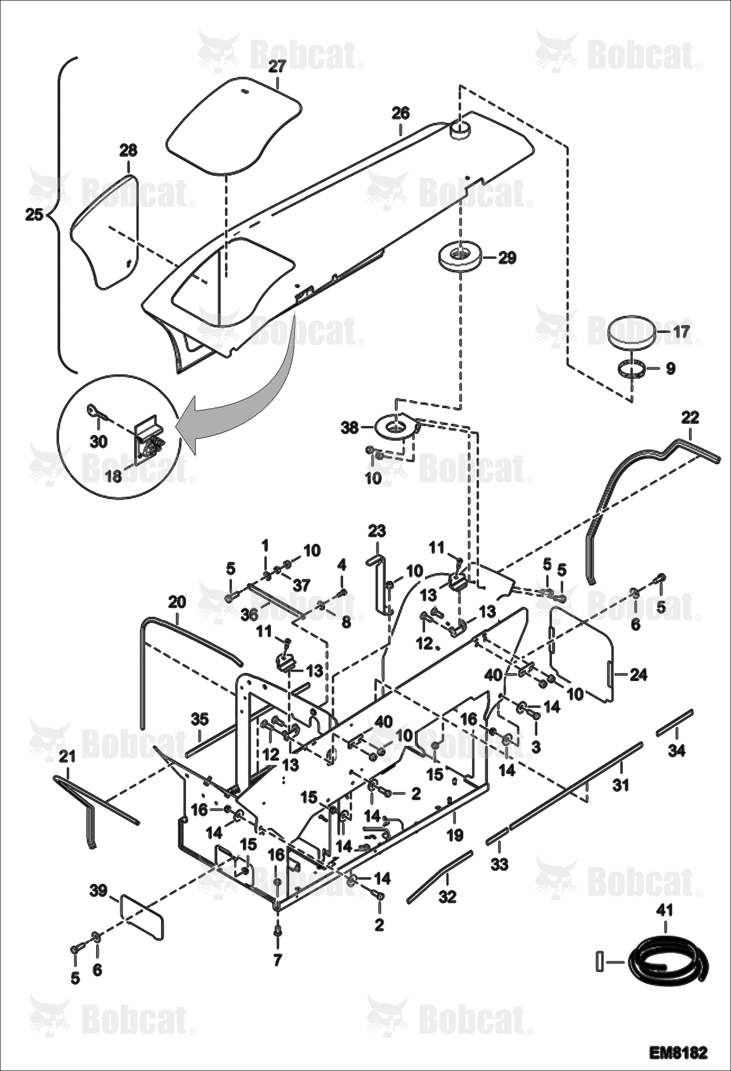 Engine Basket & Cover  AC1C11001 - AC1C12003, AC1D11001 - AC1D12000