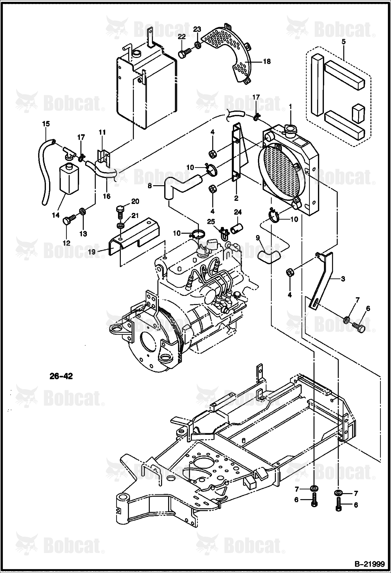 Engine & Attaching Parts (Cooling Group) (ESA 522911 - NA 522811)