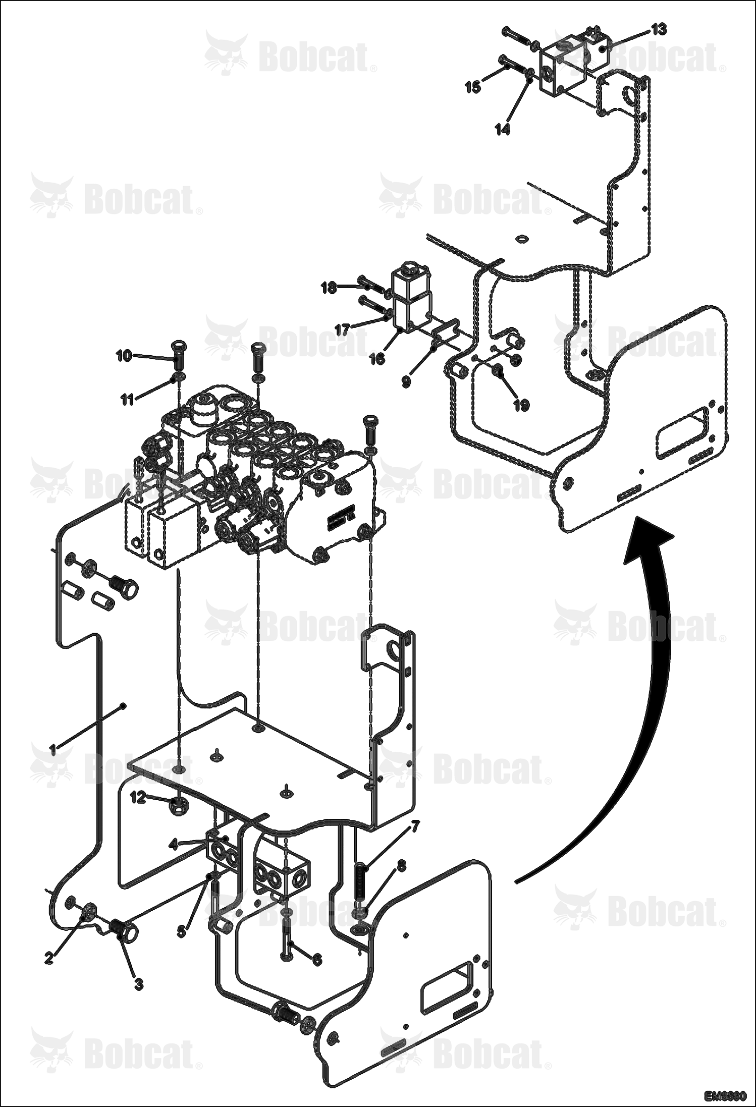 Hydraulic Control Valve Fixation
