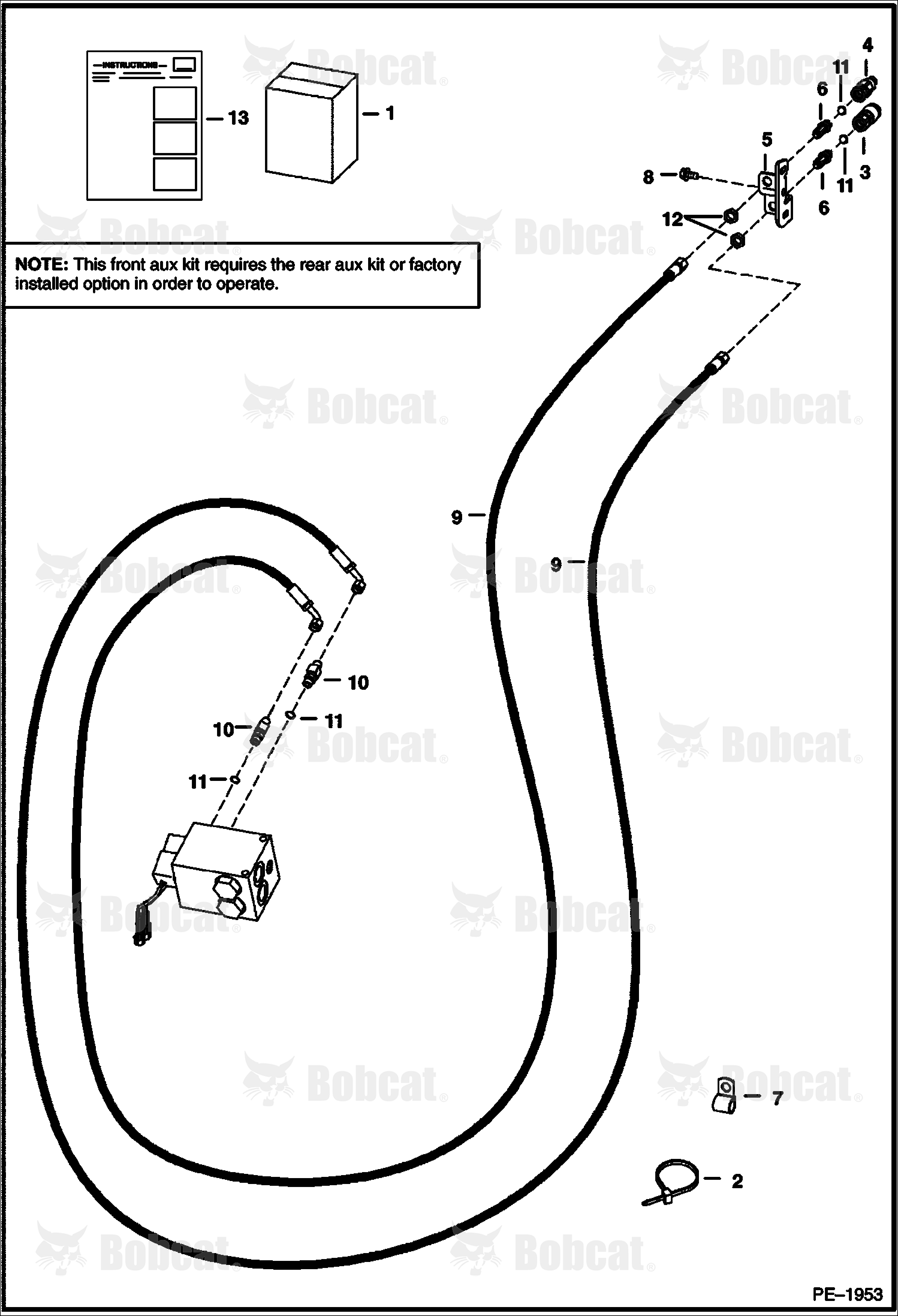 Front Auxiliary (R.H. Kit) 521111550 & Below