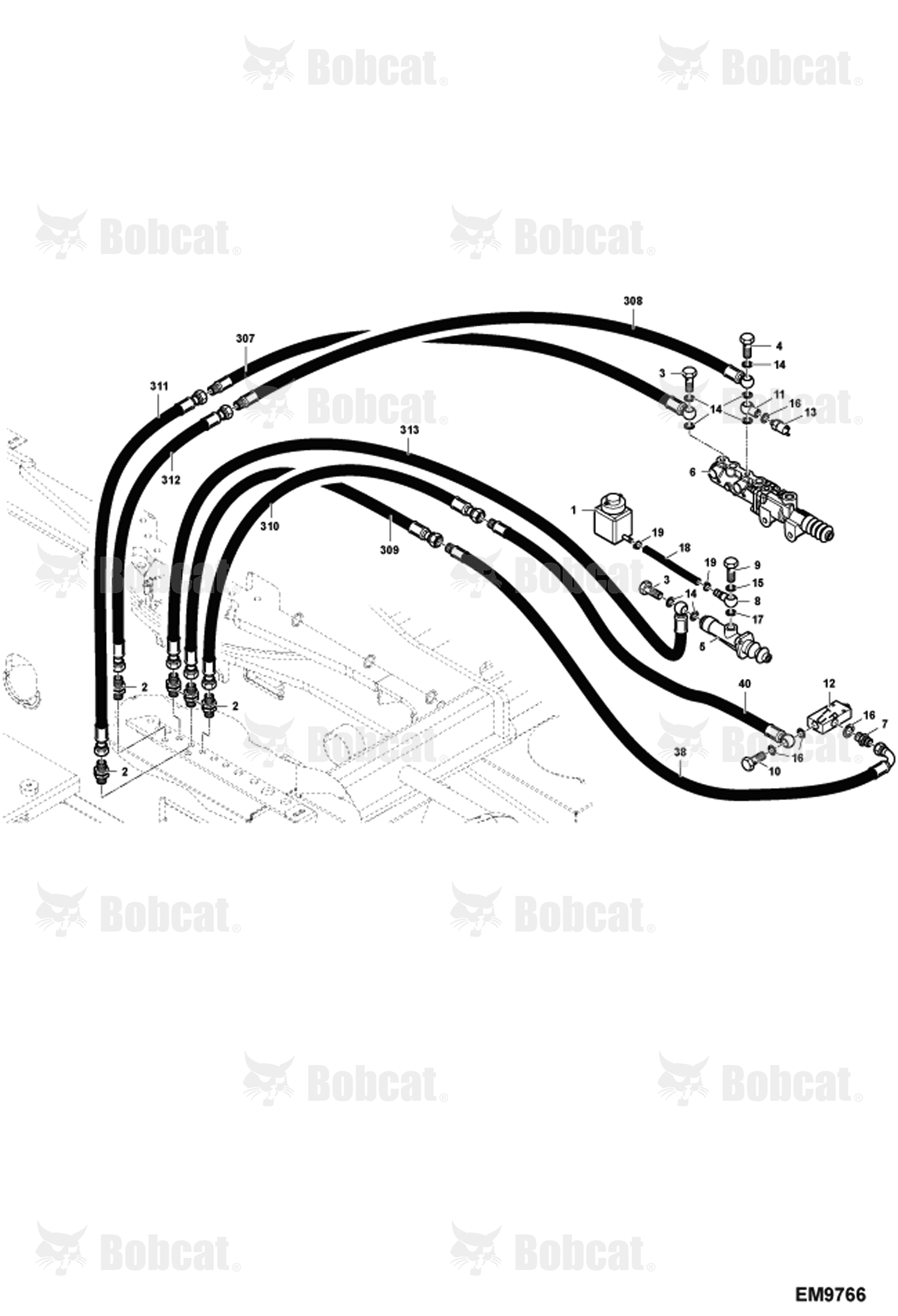 Hydraulic Circuitry (Brake System) (Upperstructure)