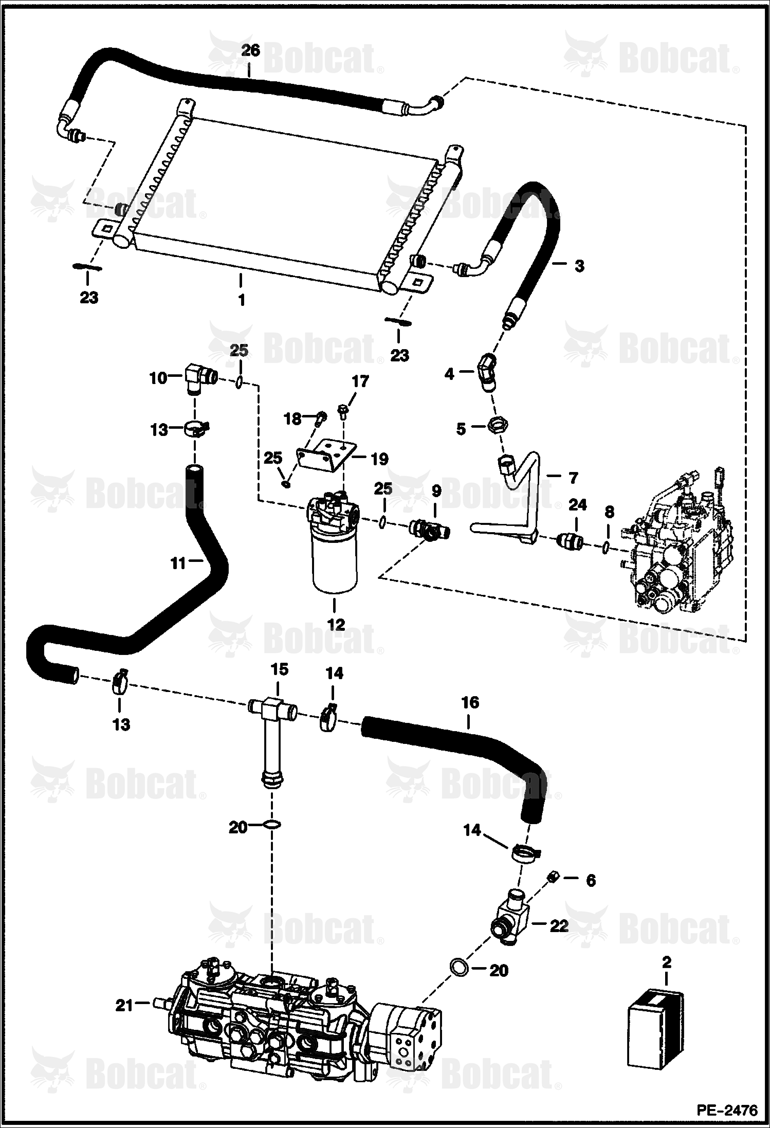 Hydrostatic Circuitry  514449260 & Above, 514541069 & Above, 514641171 & Above