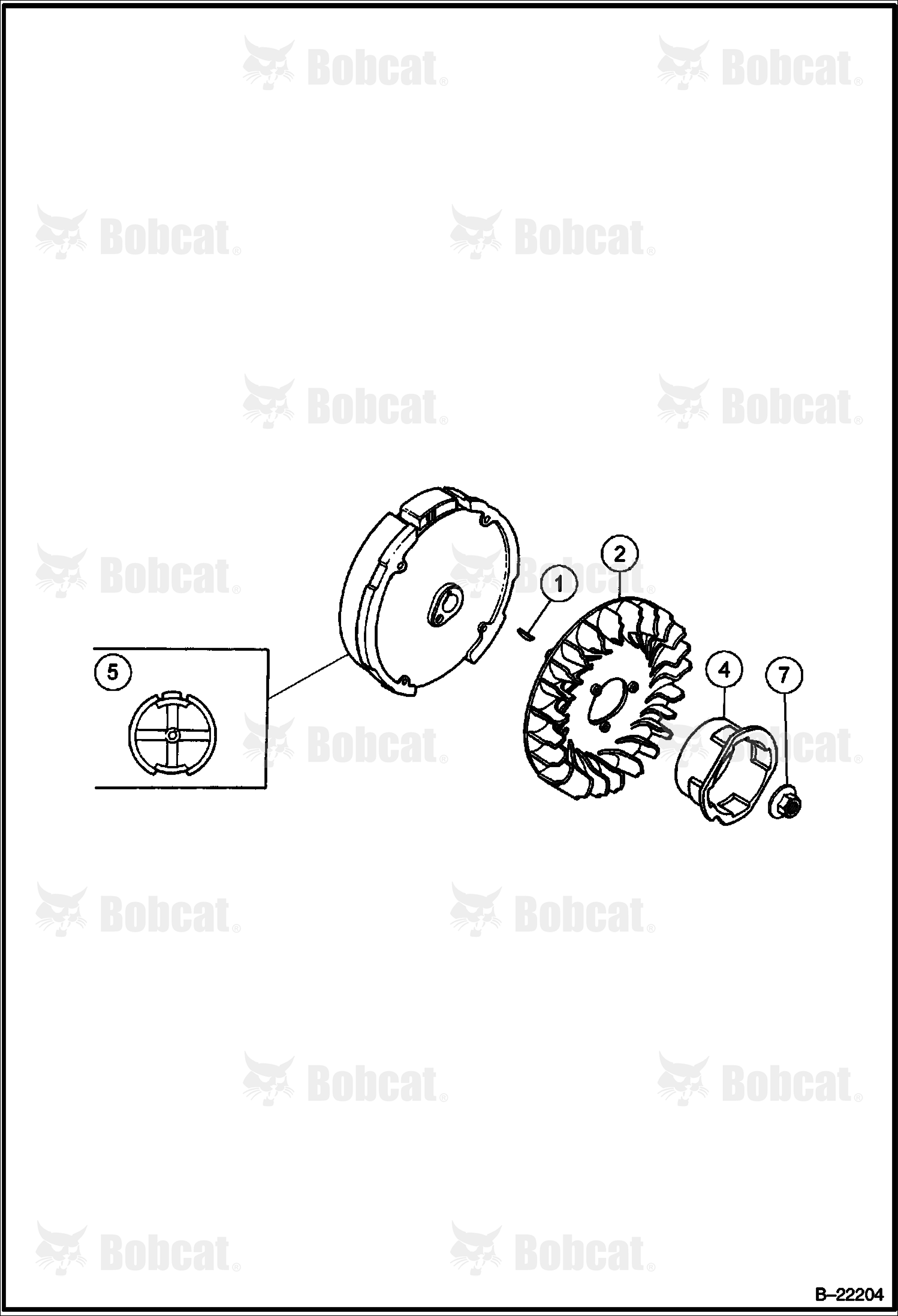 Honda Engine (Flywheel) (Engine S/N OB6041 & Above)