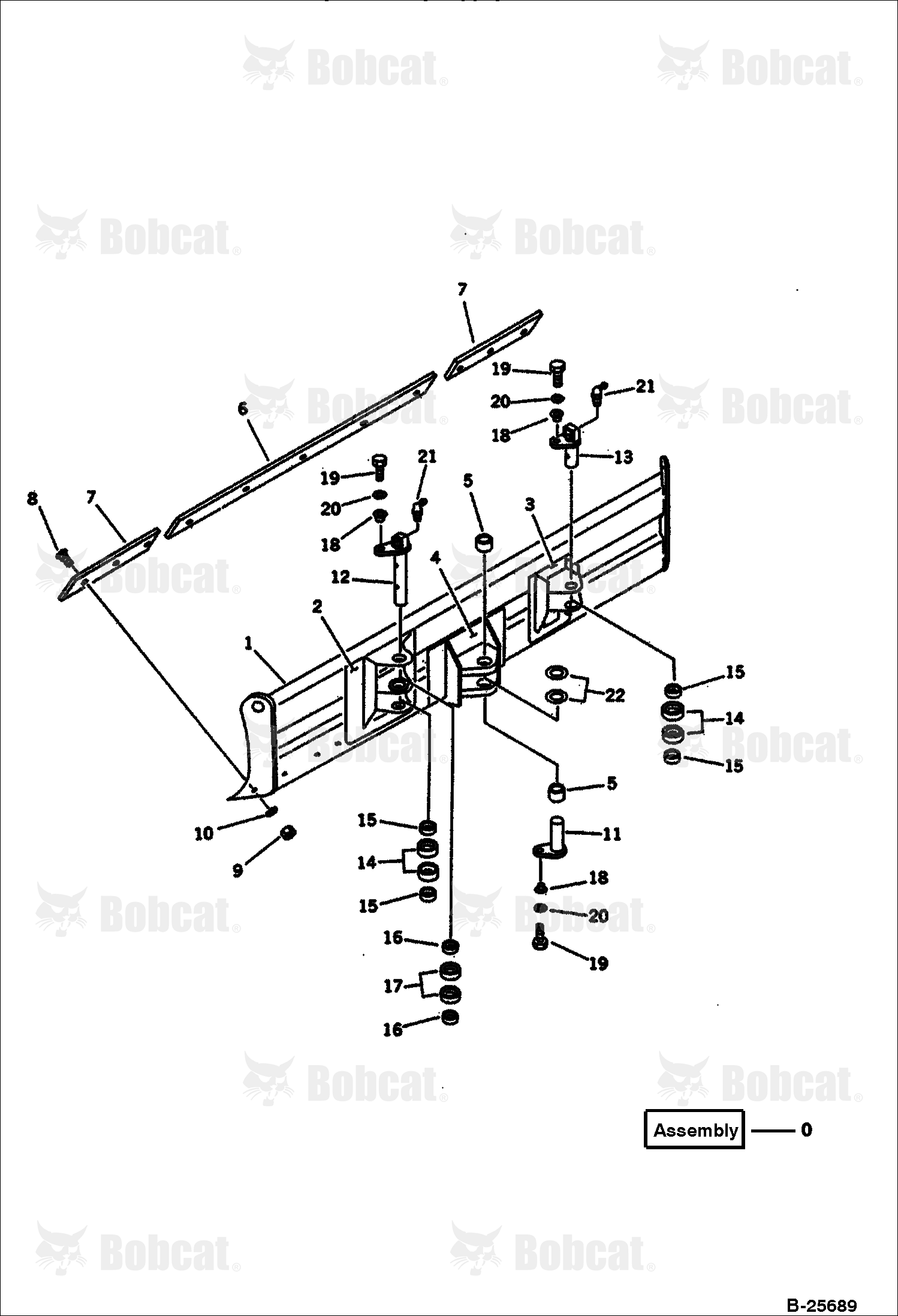 Blade (FOR Power Tilt MECH. Angle DOZER) (Komatsu S/N 13025 & Above)