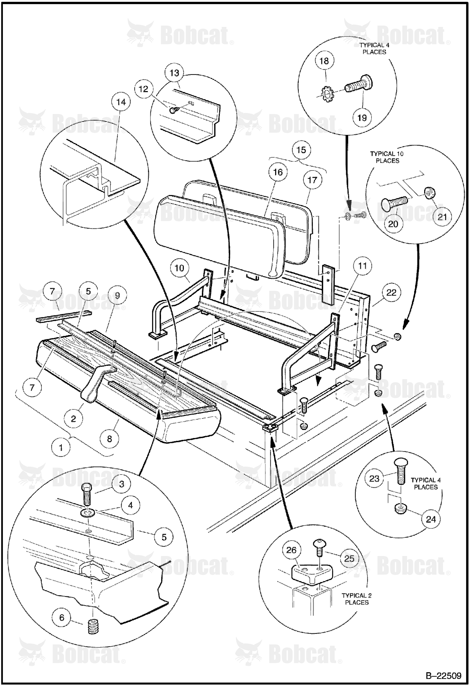 Rear Seat & Support Structure (2100S)
