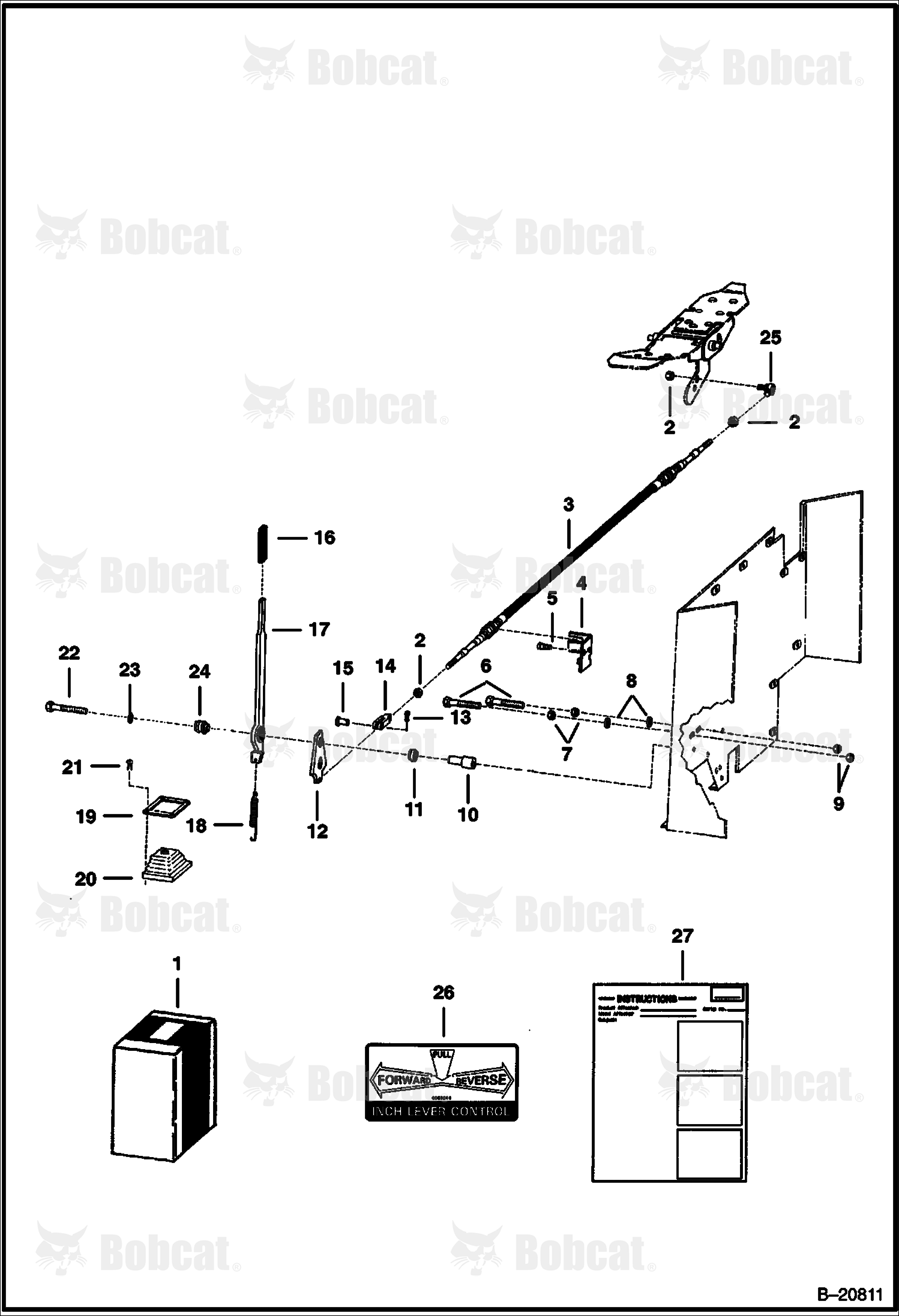 Creep Lever Kit (914 Backhoe)