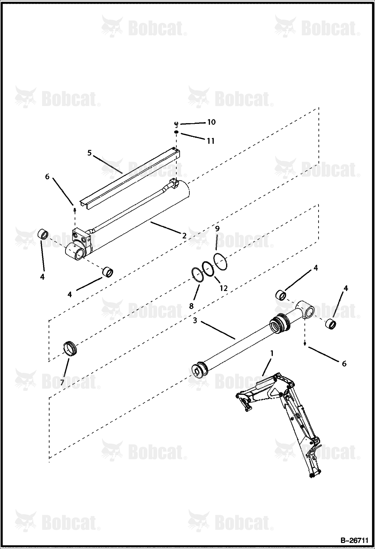 Bucket Cylinder (BL475)  571911003 & Above