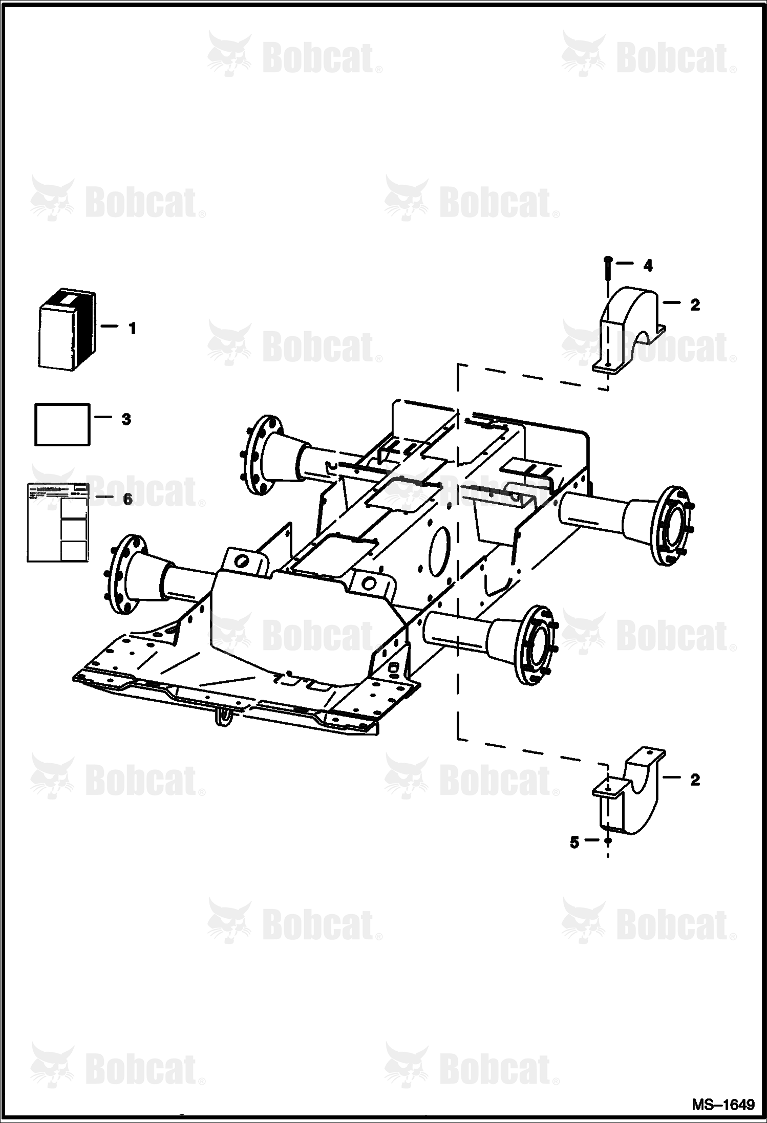 Counterweight Kit (2400 lb. Rear Axle)  514122464 & Below, 514225014 & Below