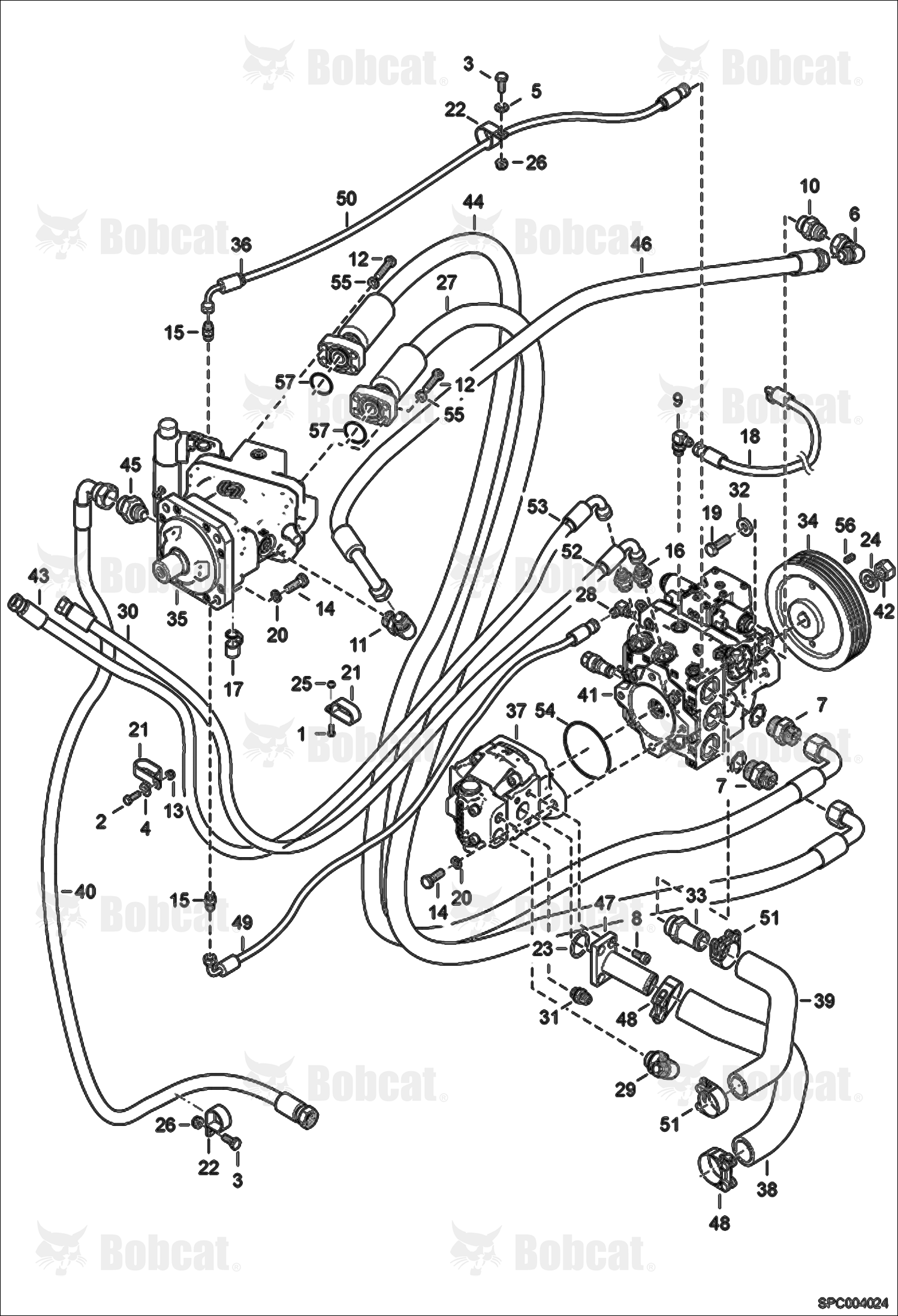 Hydrostatic Circuitry  AC1C12000 & Above, AC1D12000 & Above
