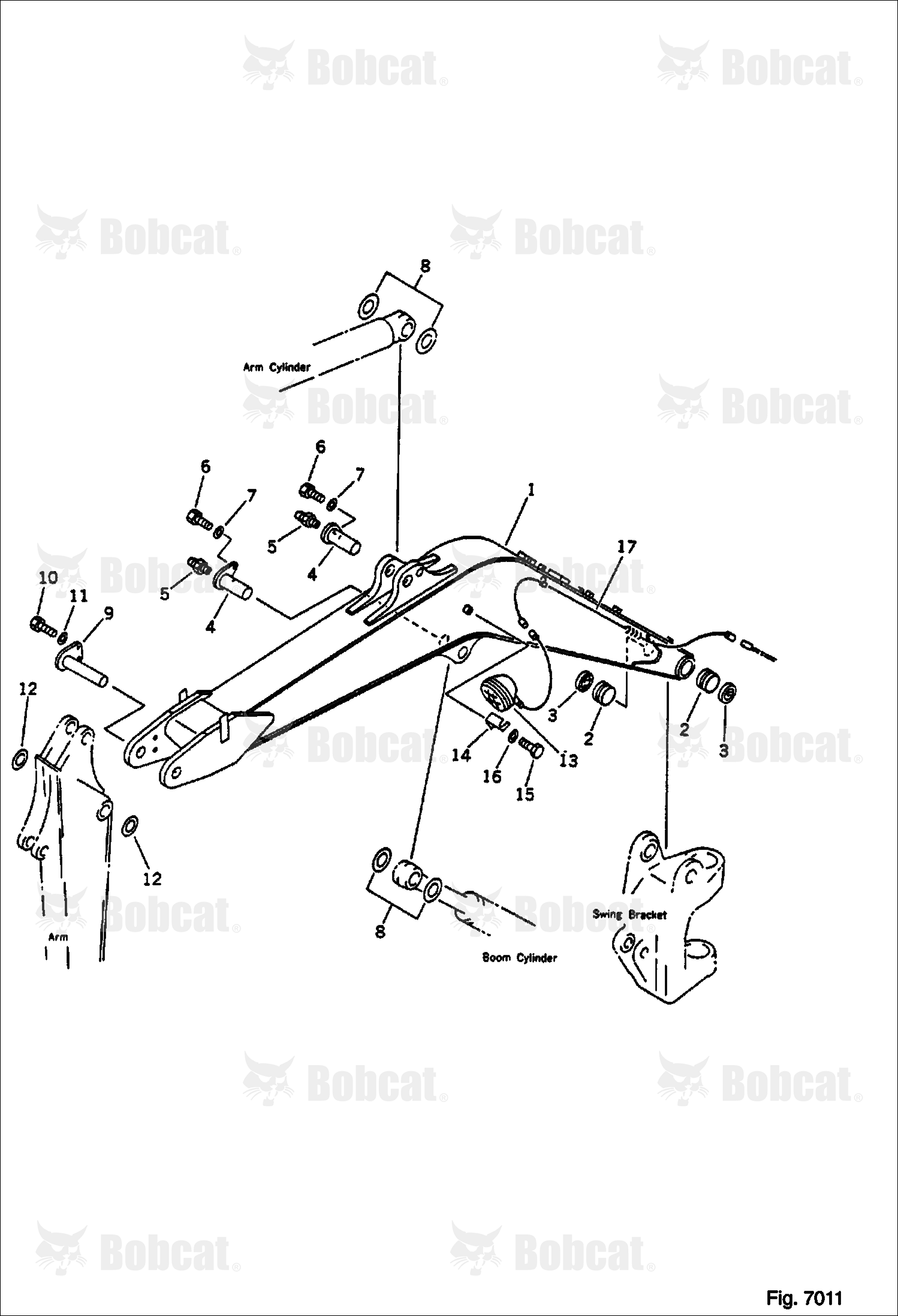 Boom (KOMATSU S/N 10501-10510)