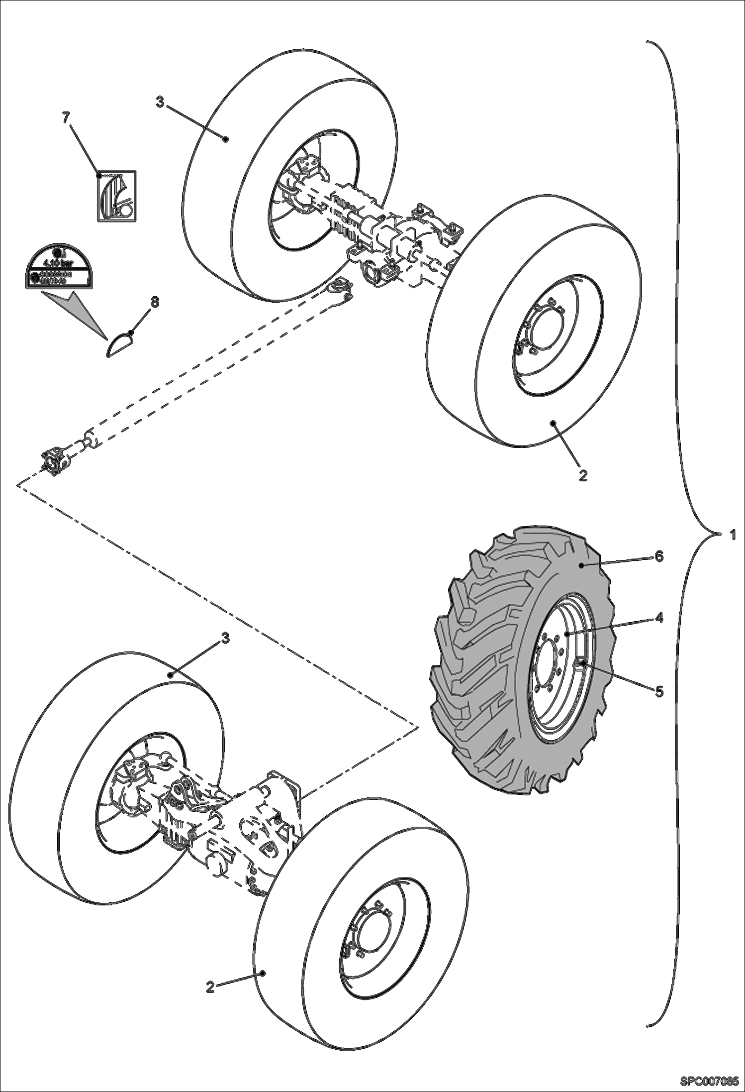 Wheels (Bfgoodrich 400/70-20)