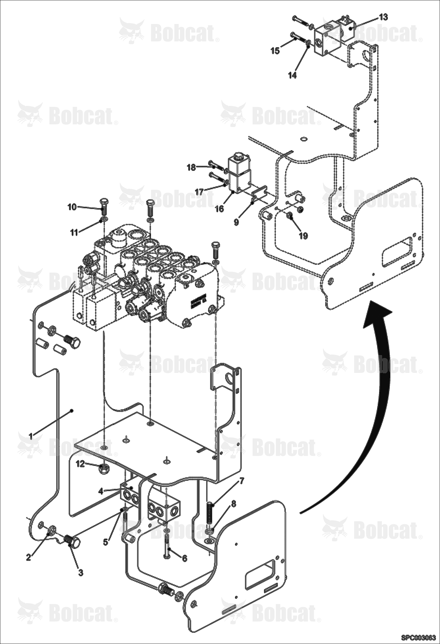Hydraulic Control Valve Fixation