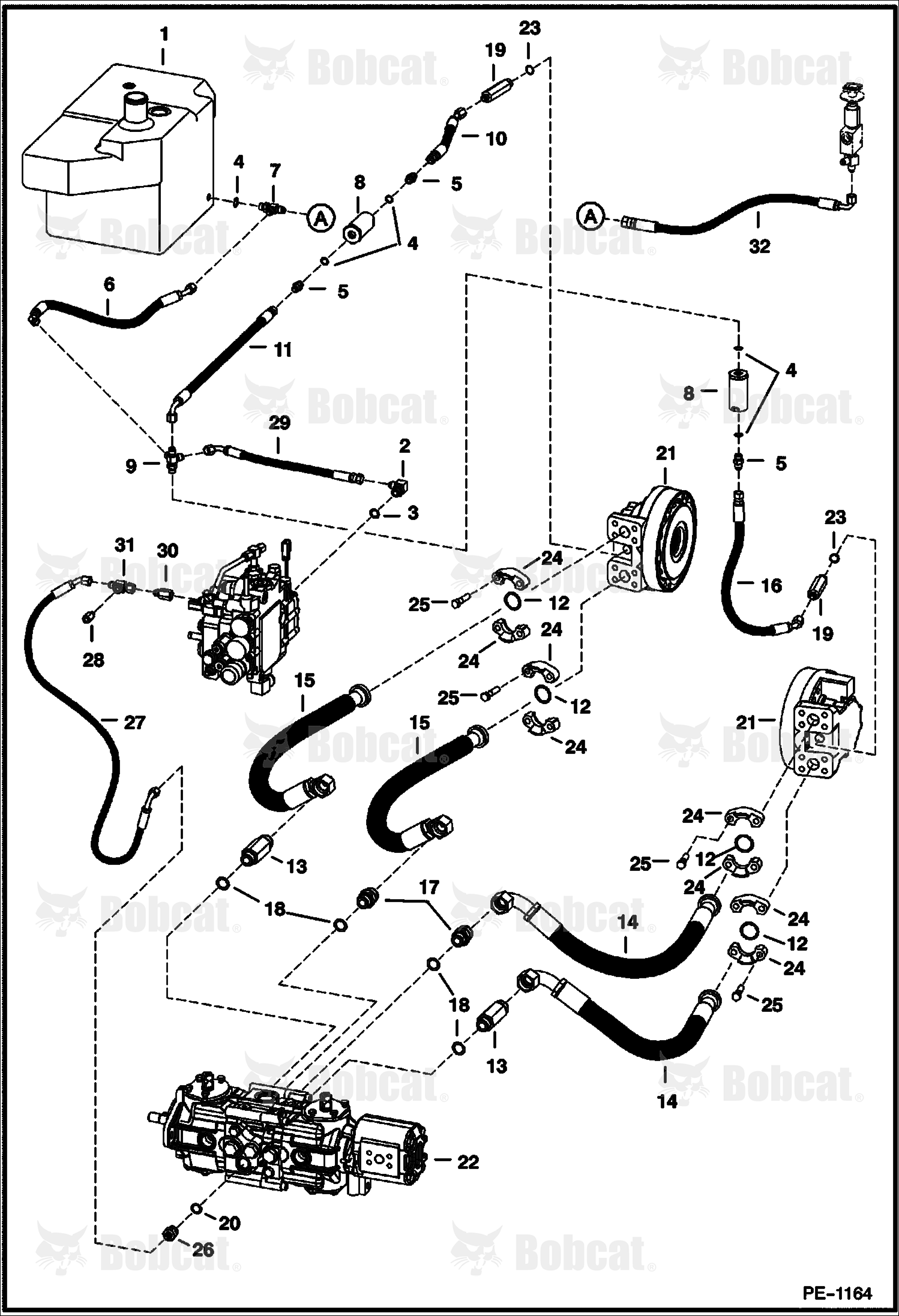 Hydrostatic Circuitry  514440001 - 514441938, 514540001 - 514540073, 514640001 - 514640147