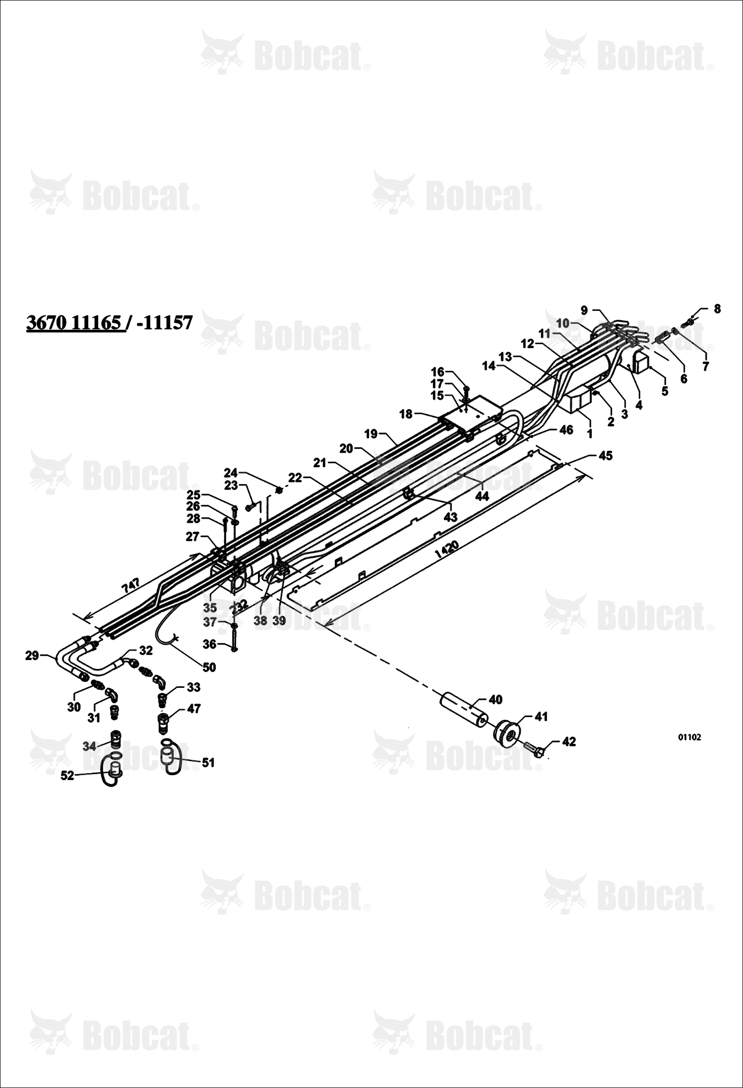 Arm Hydraulic Supply 367011001 - 367011156, 367011158 - 367011165