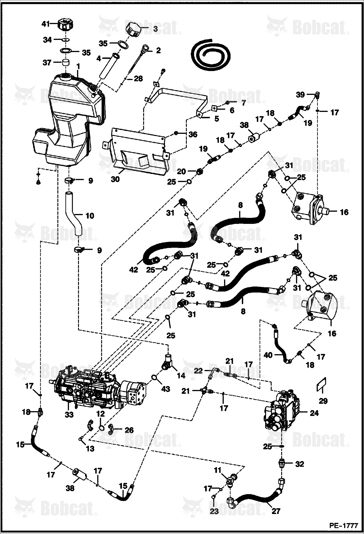 Hydrostatic Circuitry 515844250 & Above, 516226050 & Above