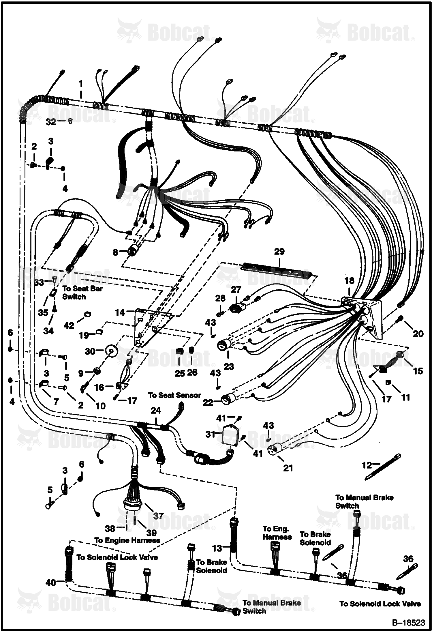 CAB Electrical Circuitry (W/O B.O.S.S. Option)