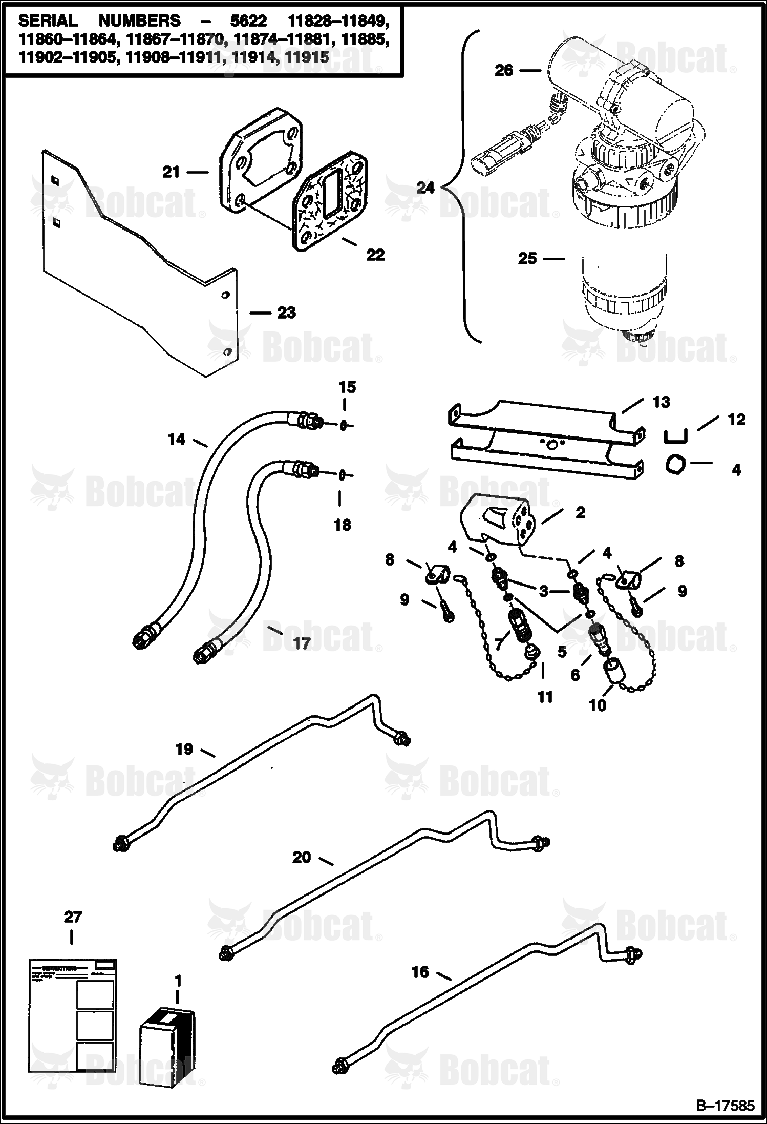 Front Auxiliary Kit (953 Style Couplers)