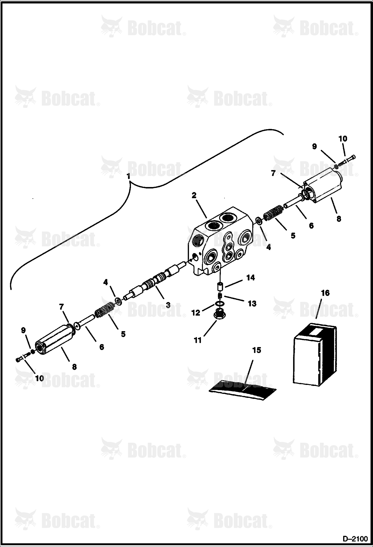 Valve Section (Arm, Boom & Bucket)