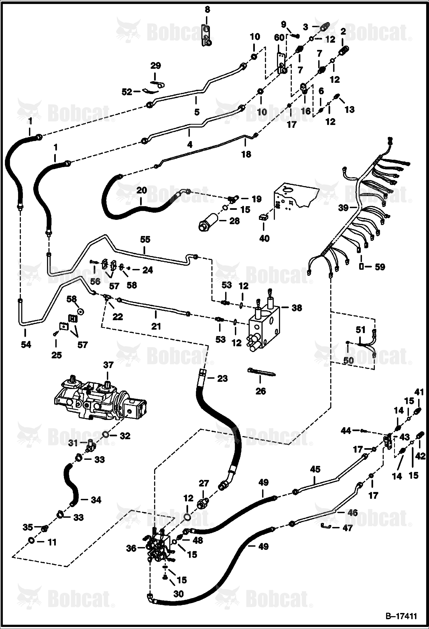 High Flow Hydraulics (W/ FF Couplers)  512222019 & Above, 512612417 & Above