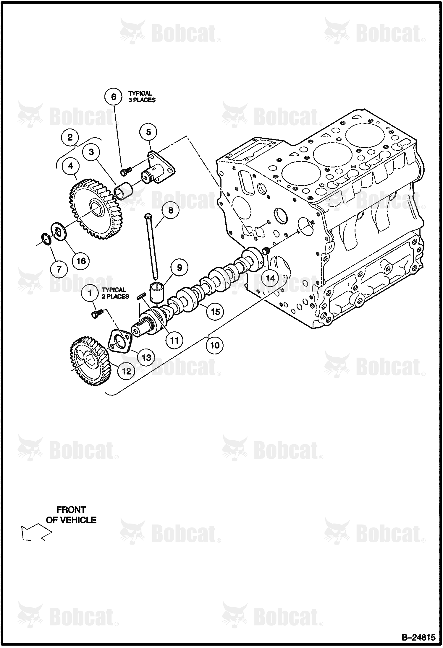 Camshaft and Idle Gear (Diesel)  235311568 & Below
