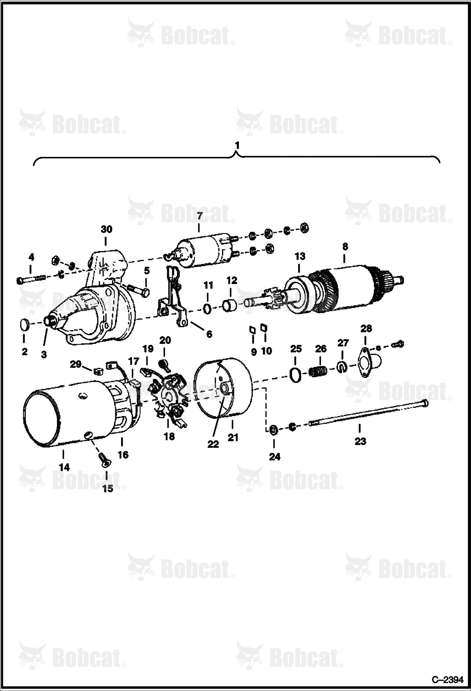 Starter (Engine S/N 85492 & Below)