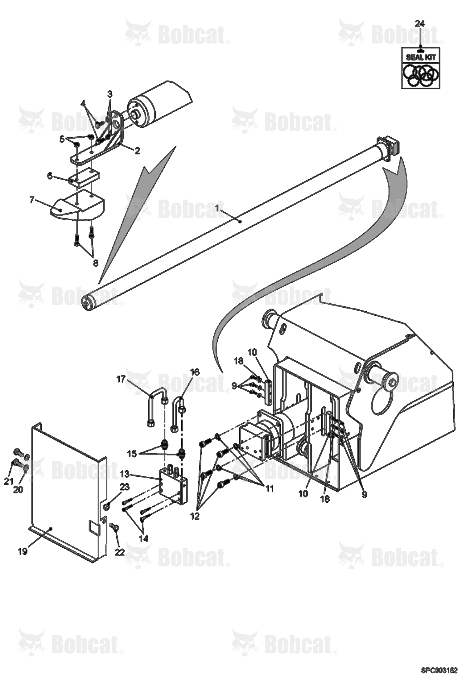 Telescope Cylinder Installation A8GA11001 & Above