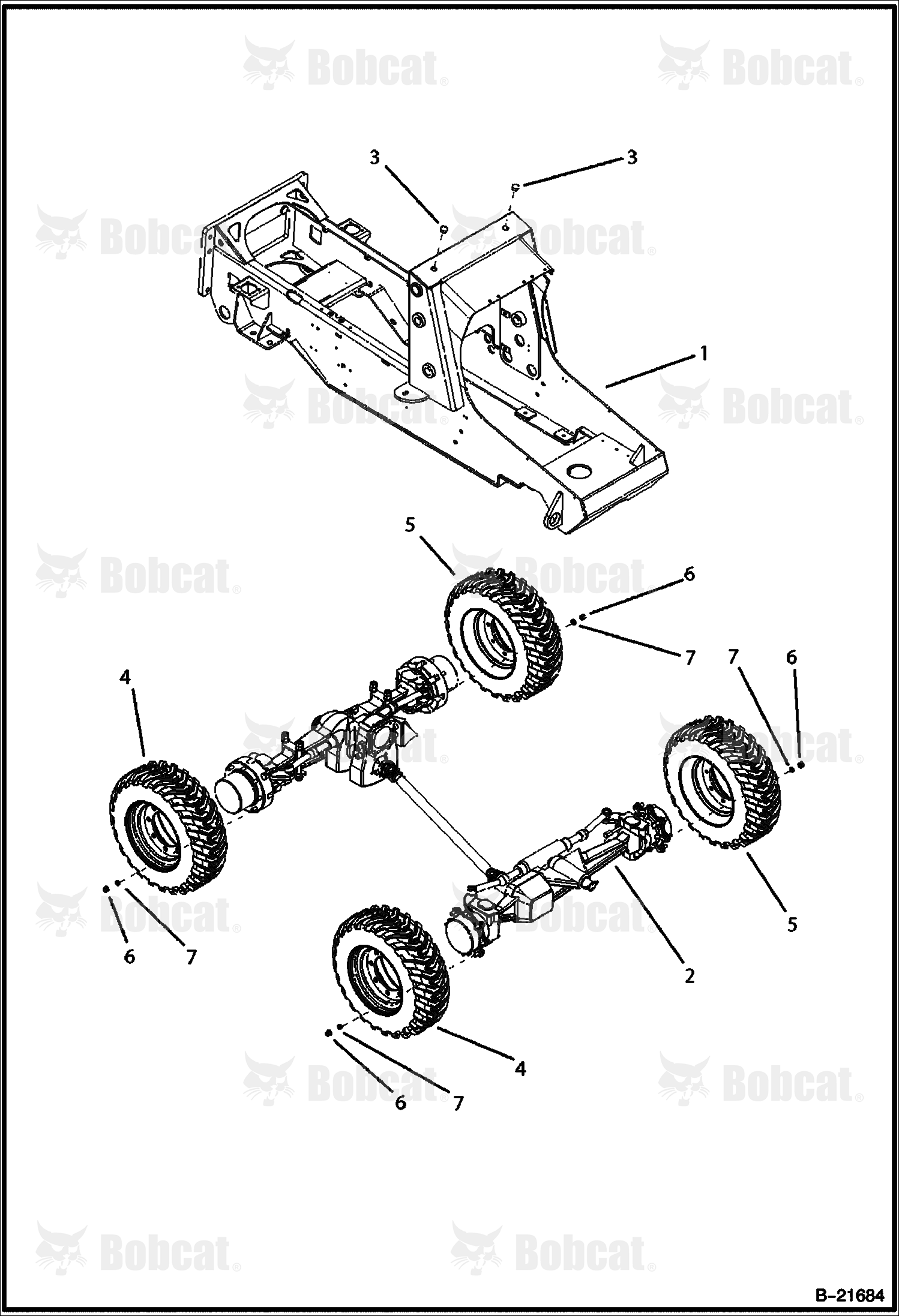 Main FRAME/DRIVE Train (BL470)  570511001 & Above