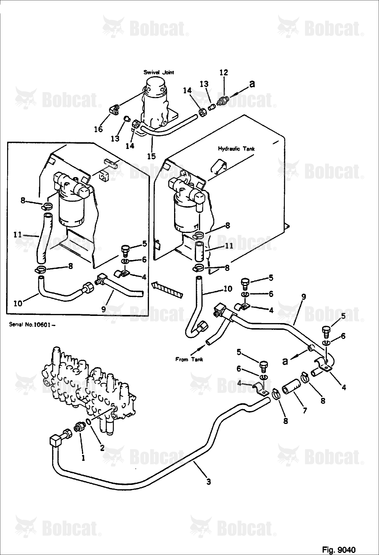 Hydraulic Piping (VALVE TO TANK)