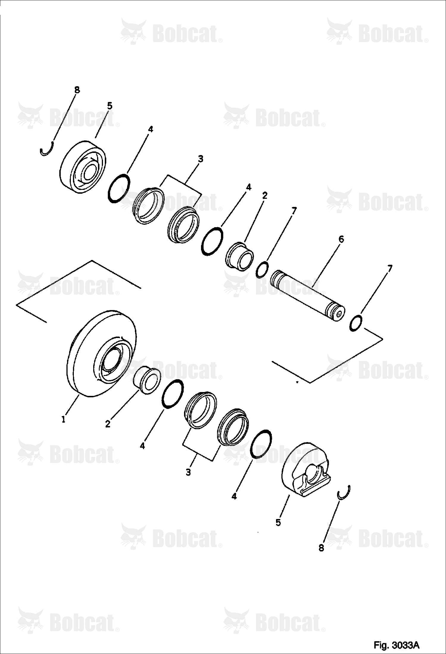 Track Roller (FOR Rubber SHOE) (OP)