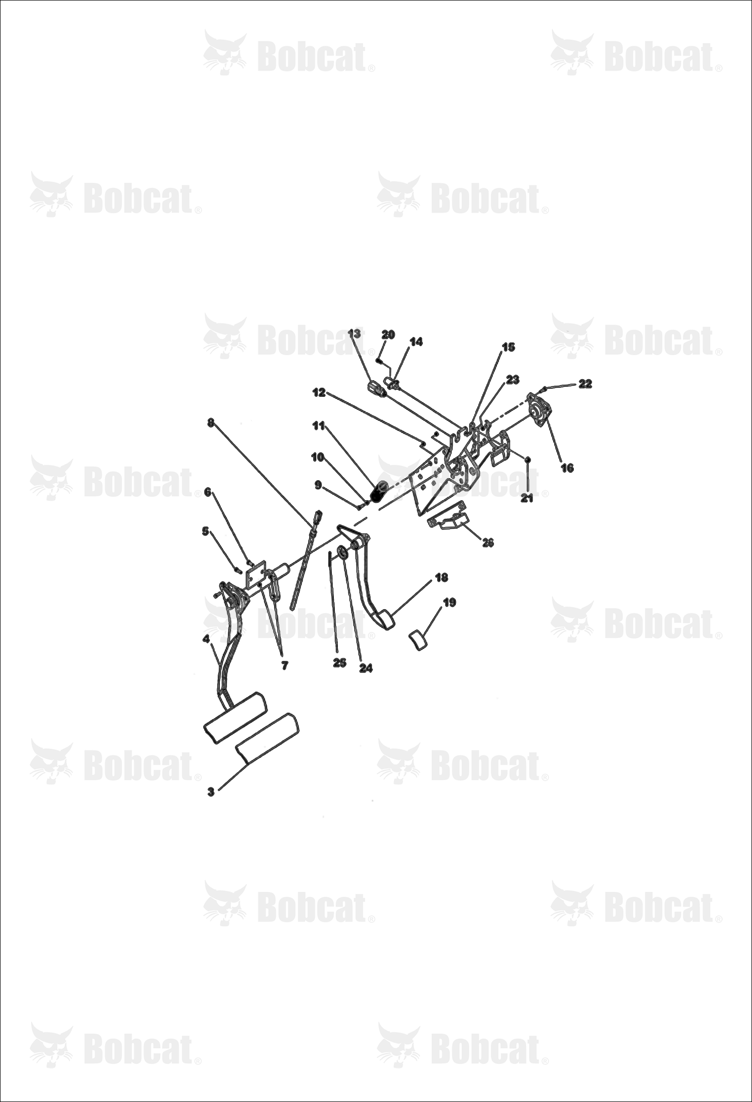 CAB - Pedals 367111001 - 367112514, 367211001 - 367212509
