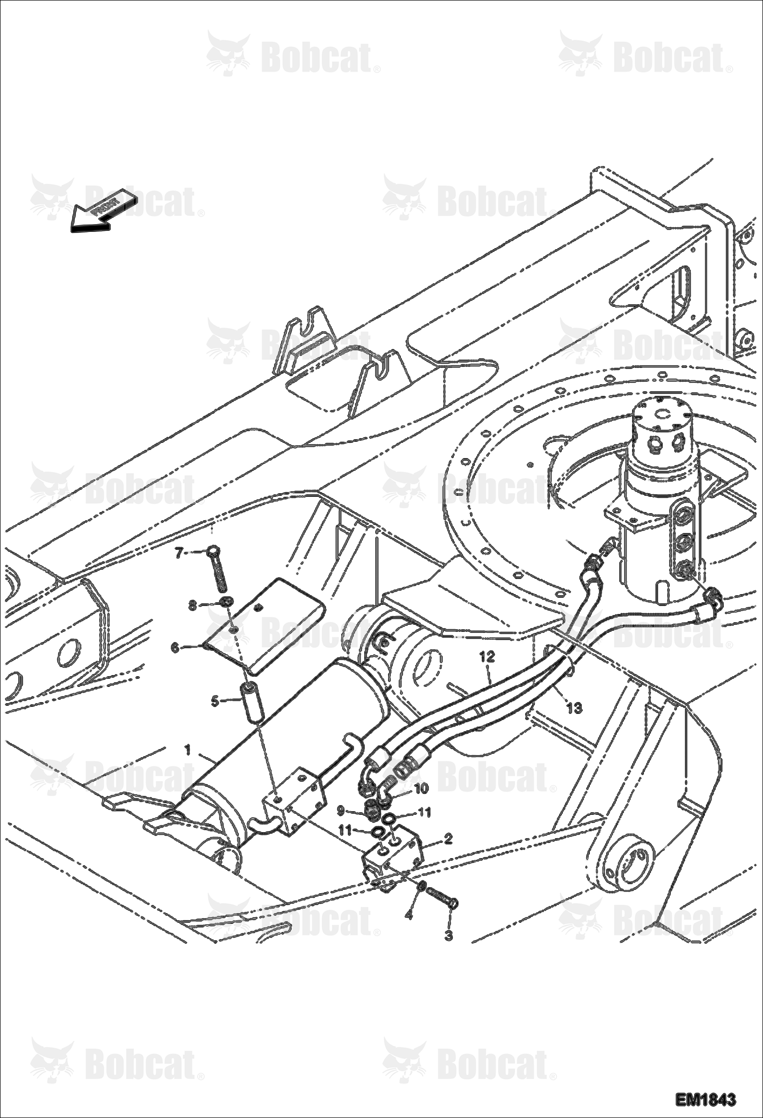 Hydraulic Circuitry (Lower/Blade W/Lock Valve) (Optional)