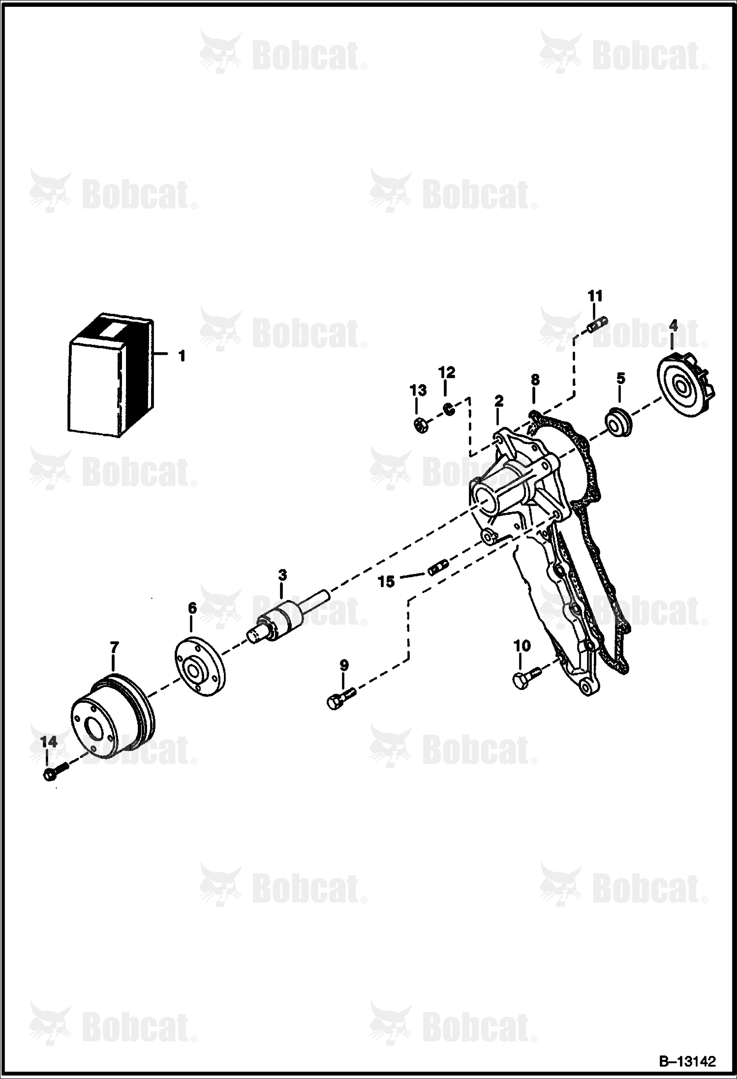 Water Pump (Kubota - V2203) (1G608-41000)