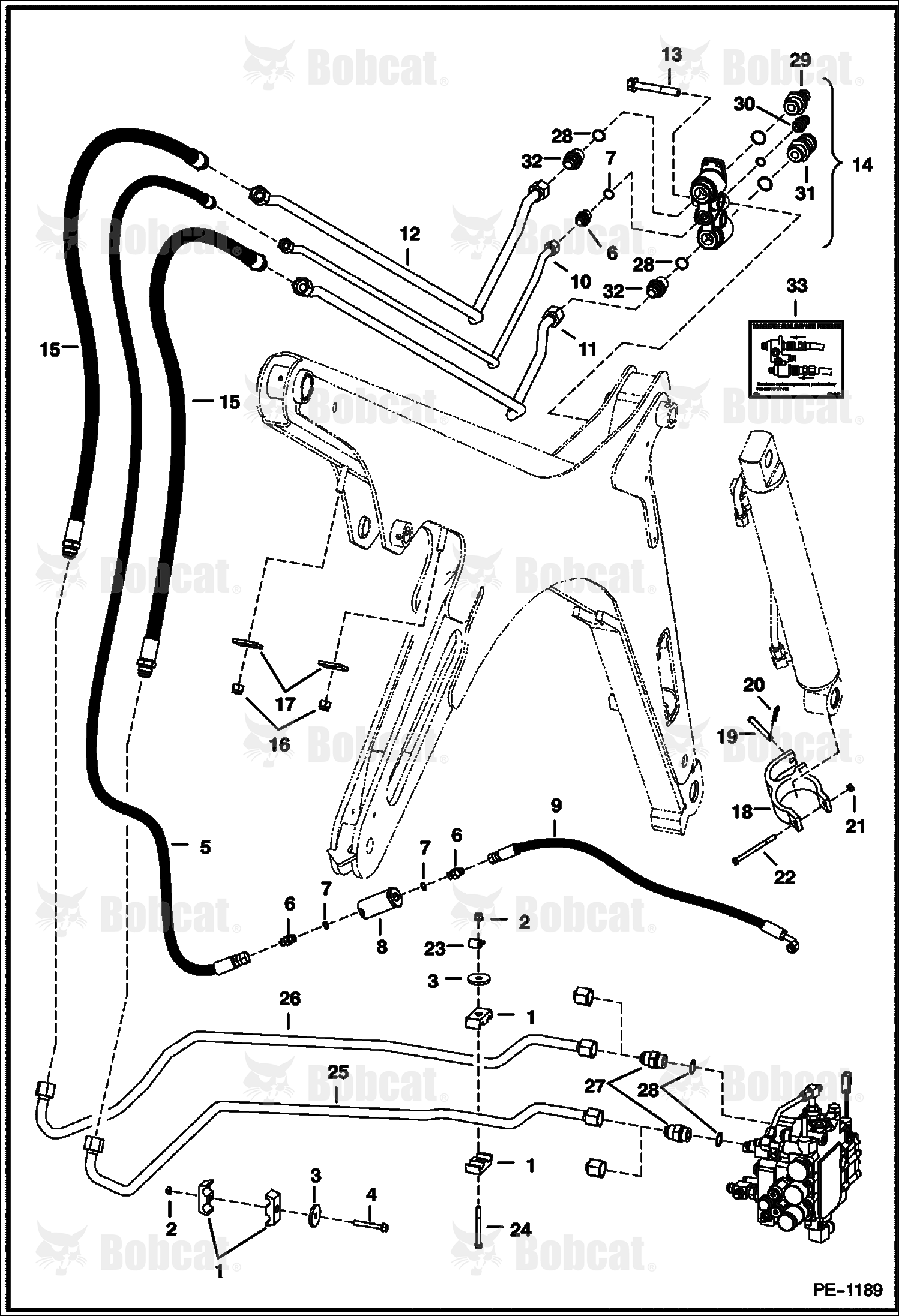 Auxiliary Hydraulics  520211001 & Above, 520111001 & Above