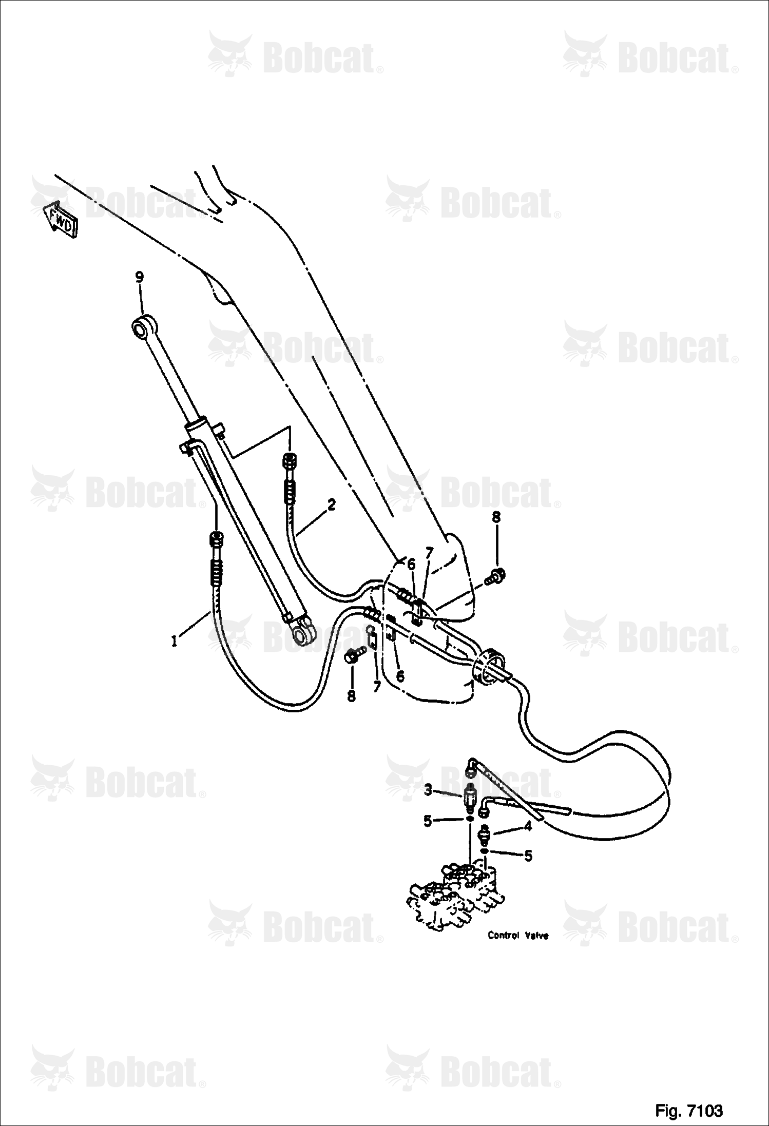 Hydraulic Piping (BOOM Cylinder LINE)