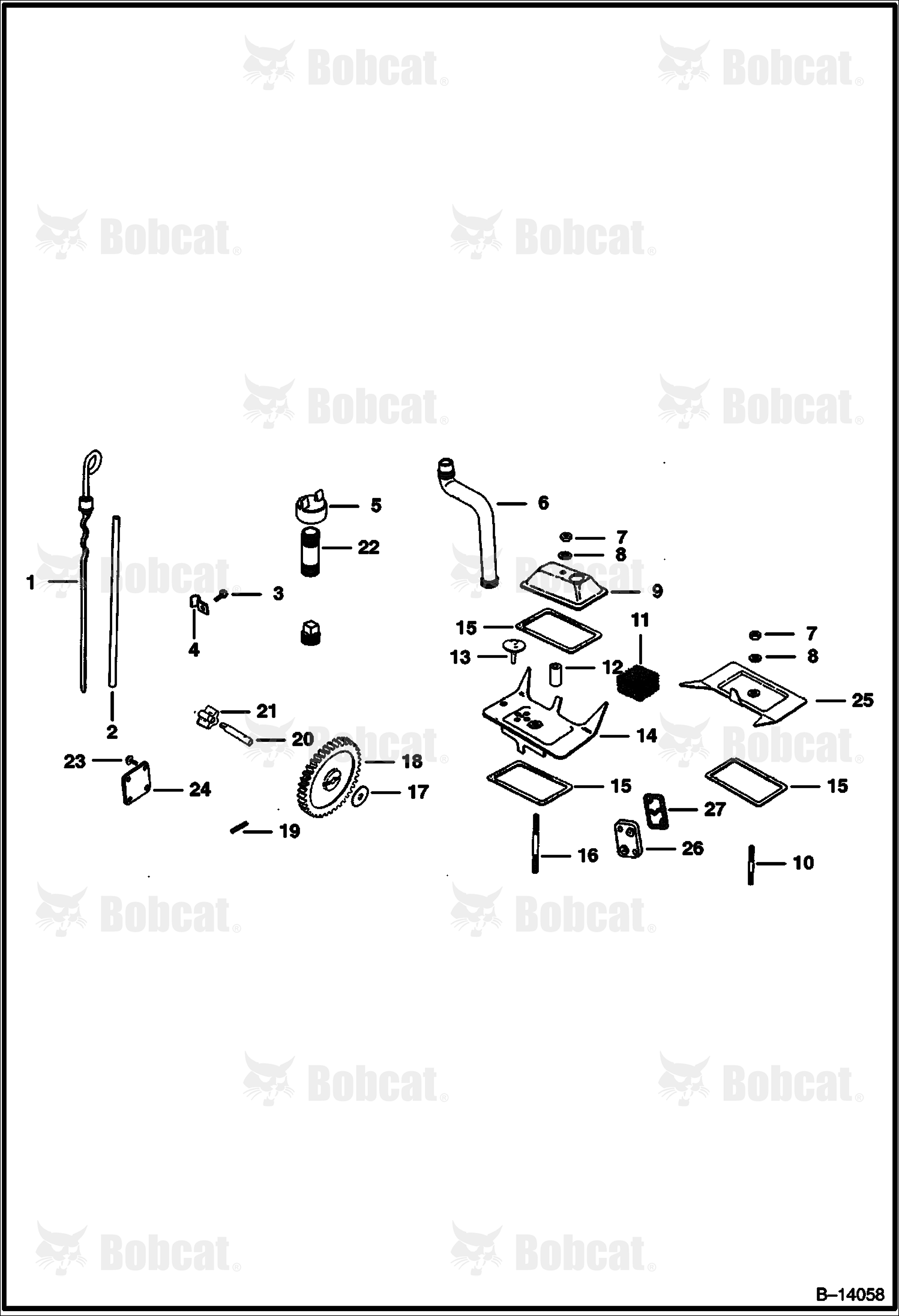 Oil PUMP, Dipstick & Breather