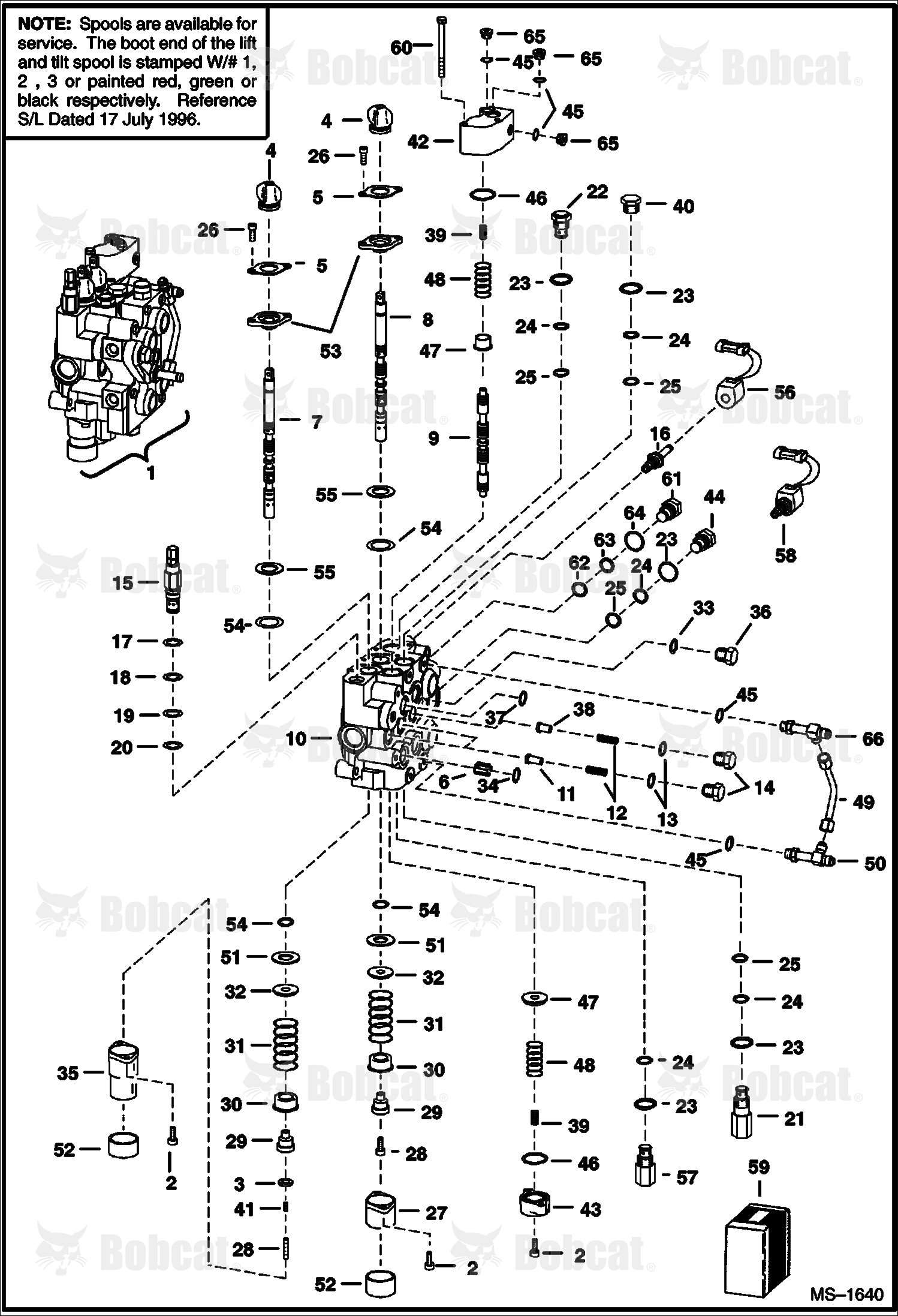 Hydraulic Control Valve (High Flow) (For AHC) 514428656 & Above, 514625378 & Above