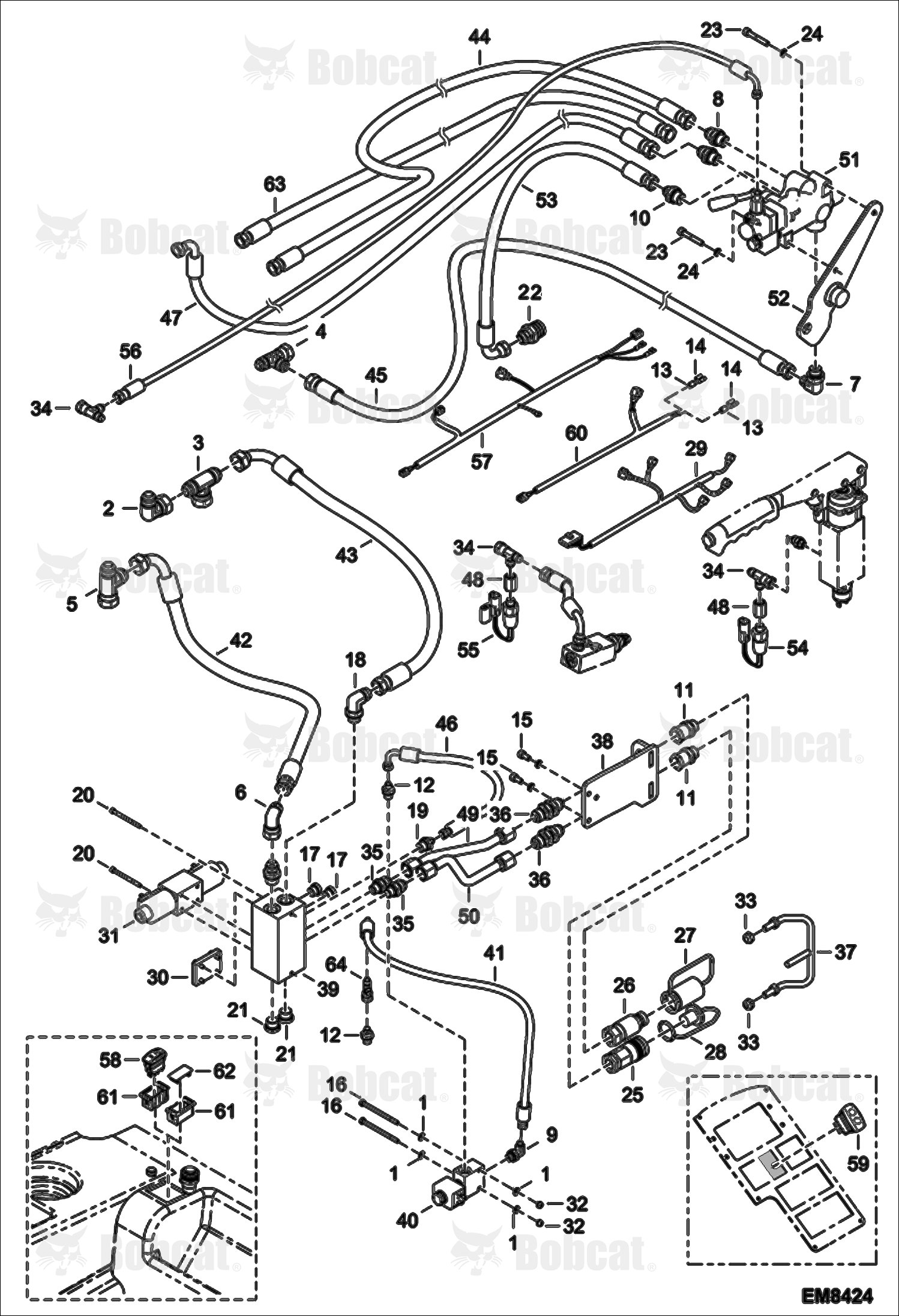 Rear Auxiliary Hydraulics & Trailer Brake (Italy Version) A8HF11001 - A8HF14999, A8H611001 - A8H614999
