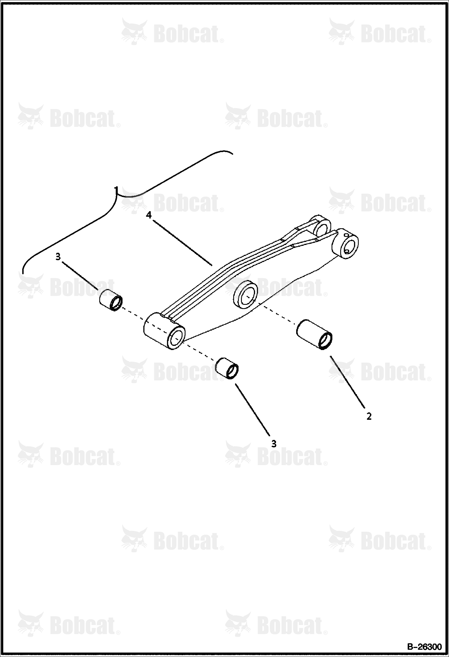 Lever & Bushing (BL370) (BL375)  570411001 - 570411027, 571811001 - 571811009