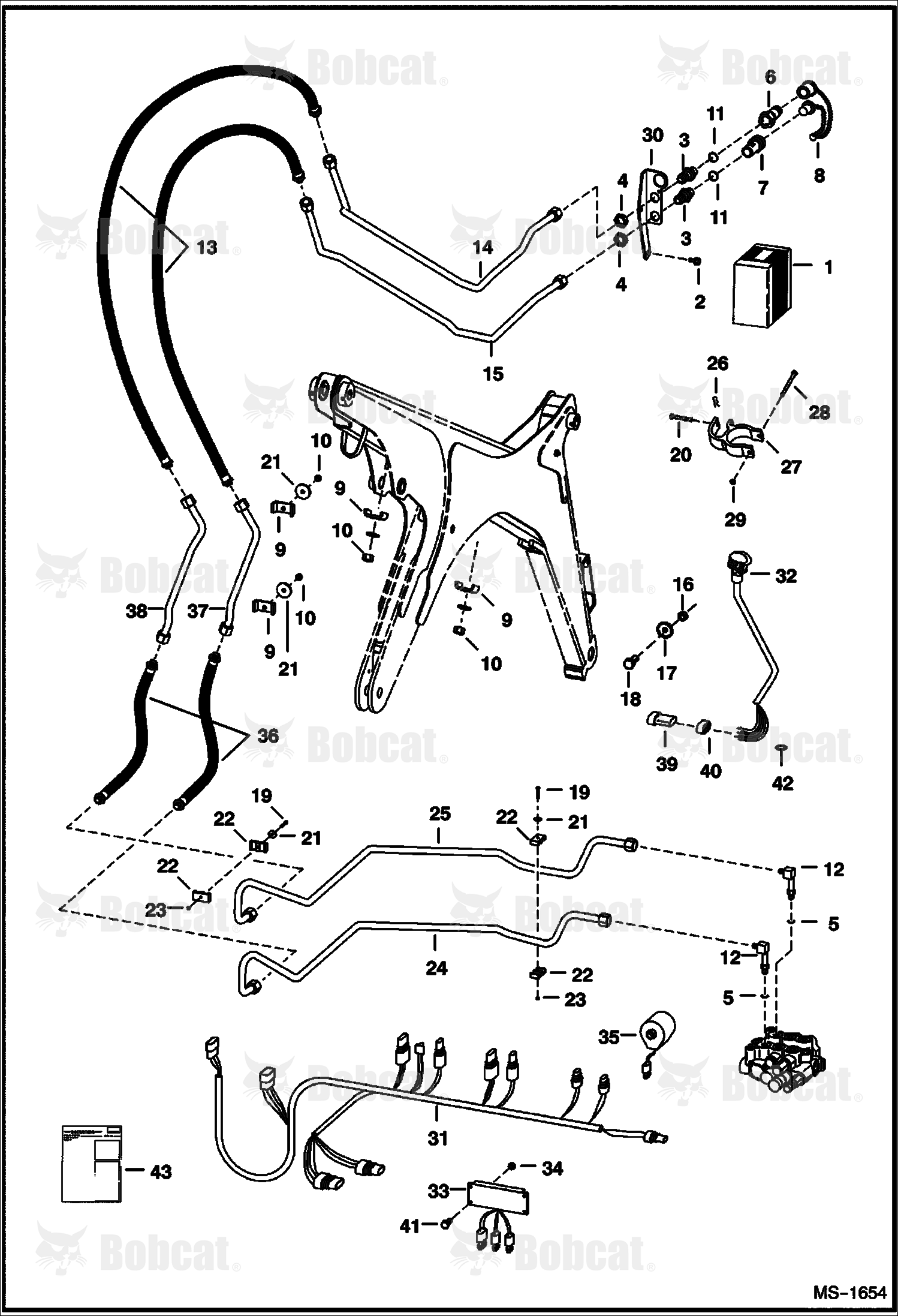 Front Auxiliary Kit (Proportional Auxiliary W/Poppet Style Couplers) 514111425 - 514111442, 514211105 - 514211112