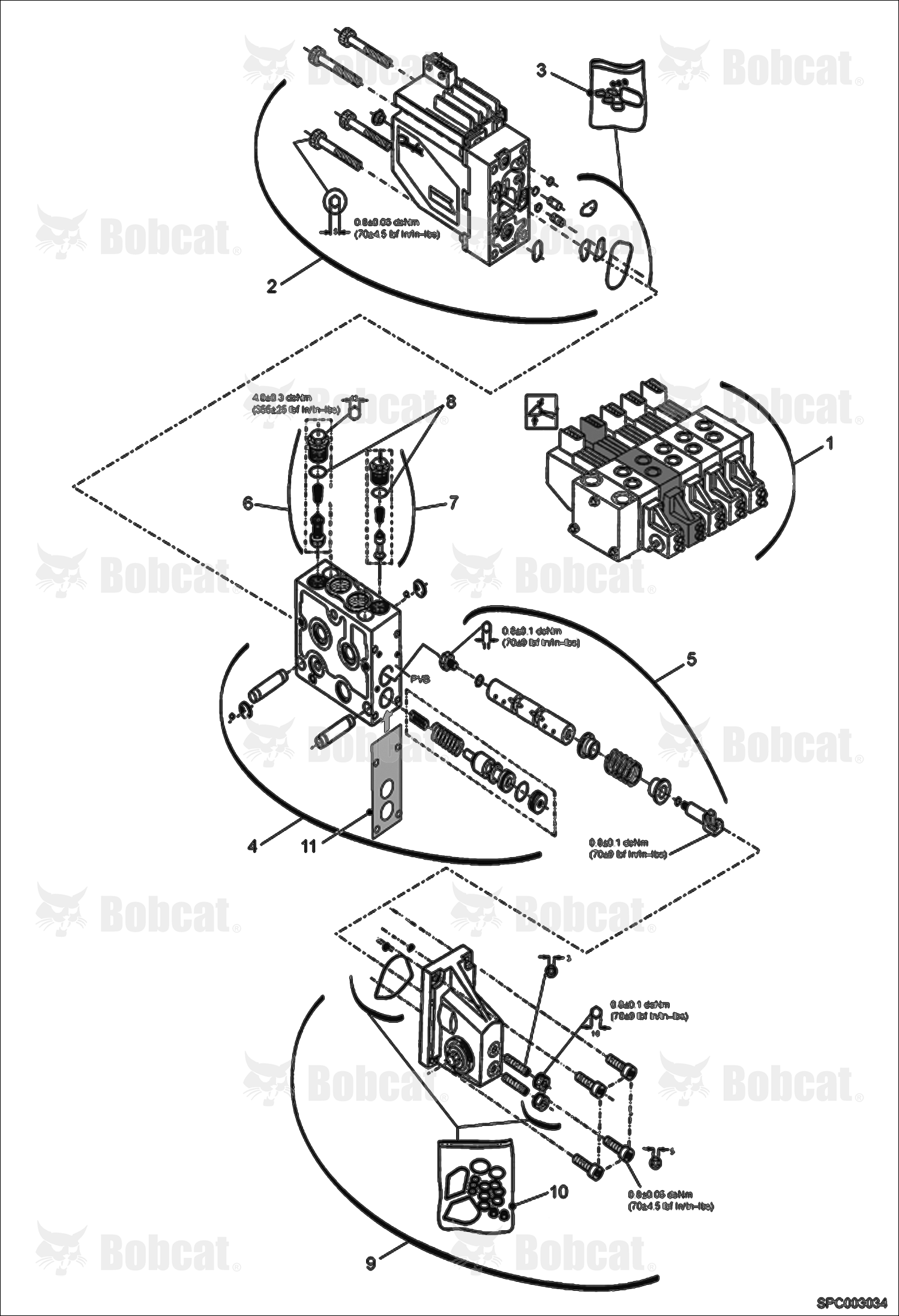 Hydraulic Control Valve (Tilt Section)